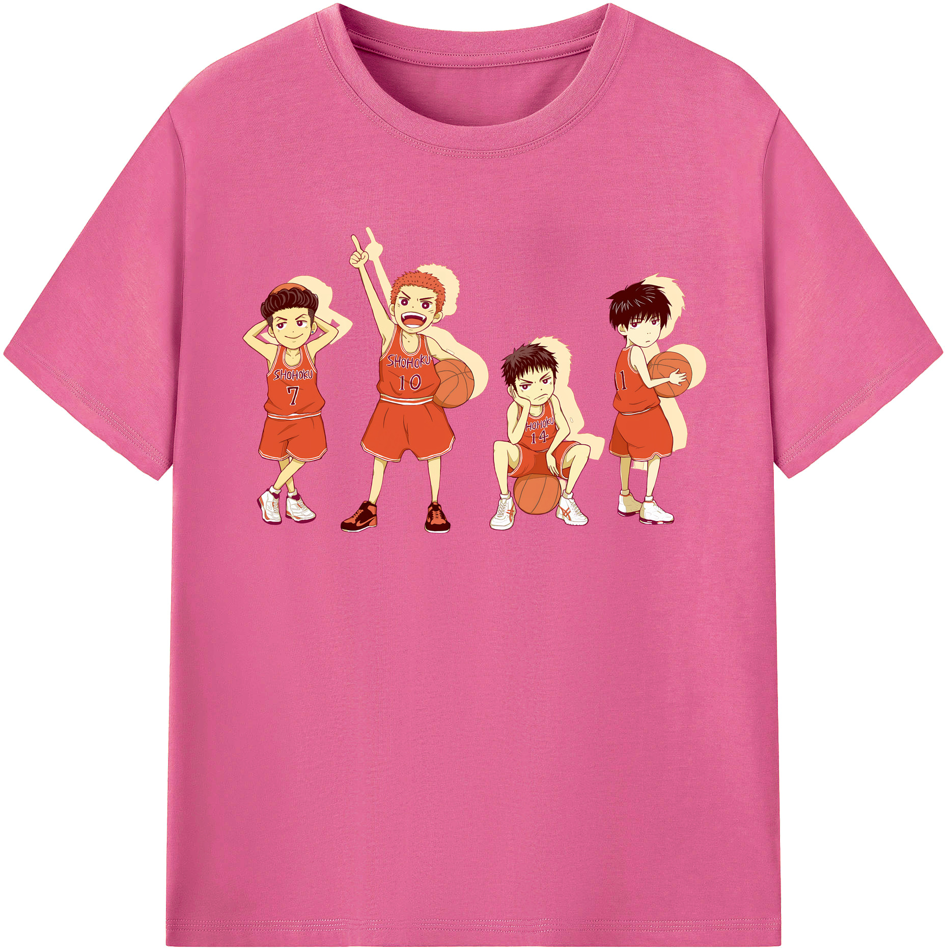 （画像用） SLAM DUNK／スラムダンク レディースカジュアルプリントTシャツ（綿100％）