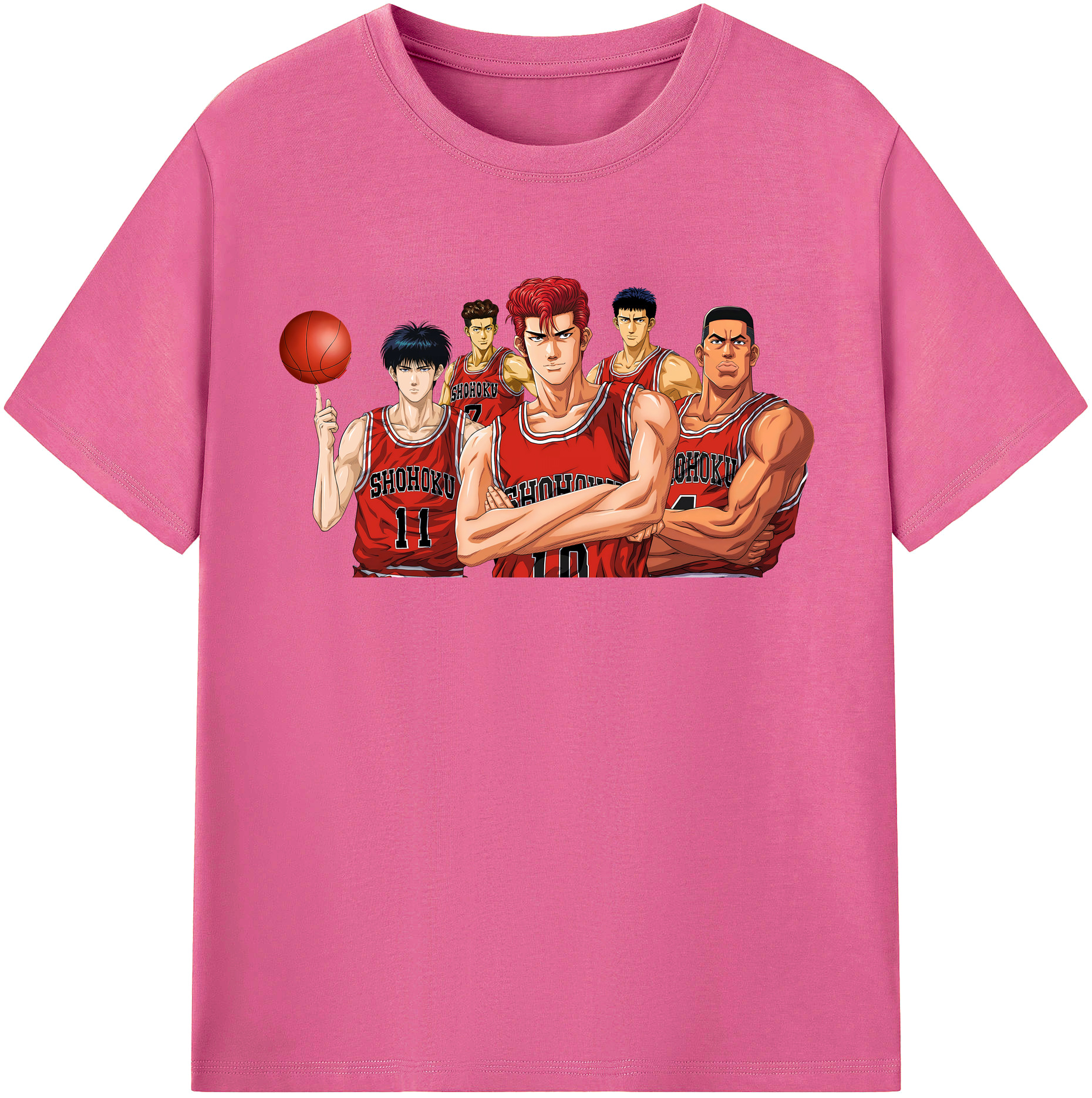 （画像用） SLAM DUNK／スラムダンク レディースカジュアルプリントTシャツ（綿100％）