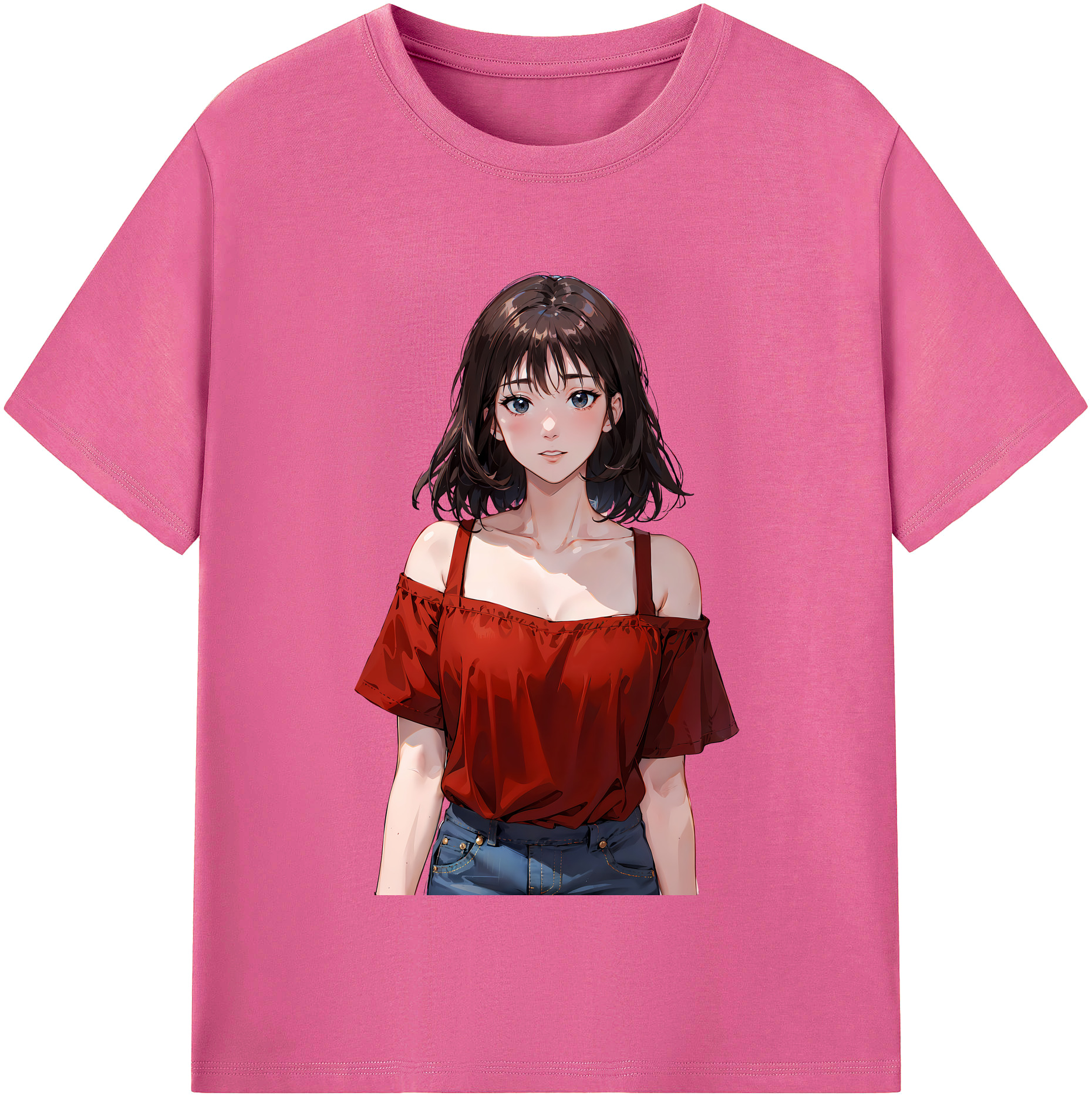 （画像用） SLAM DUNK／スラムダンク レディースカジュアルプリントTシャツ（綿100％）
