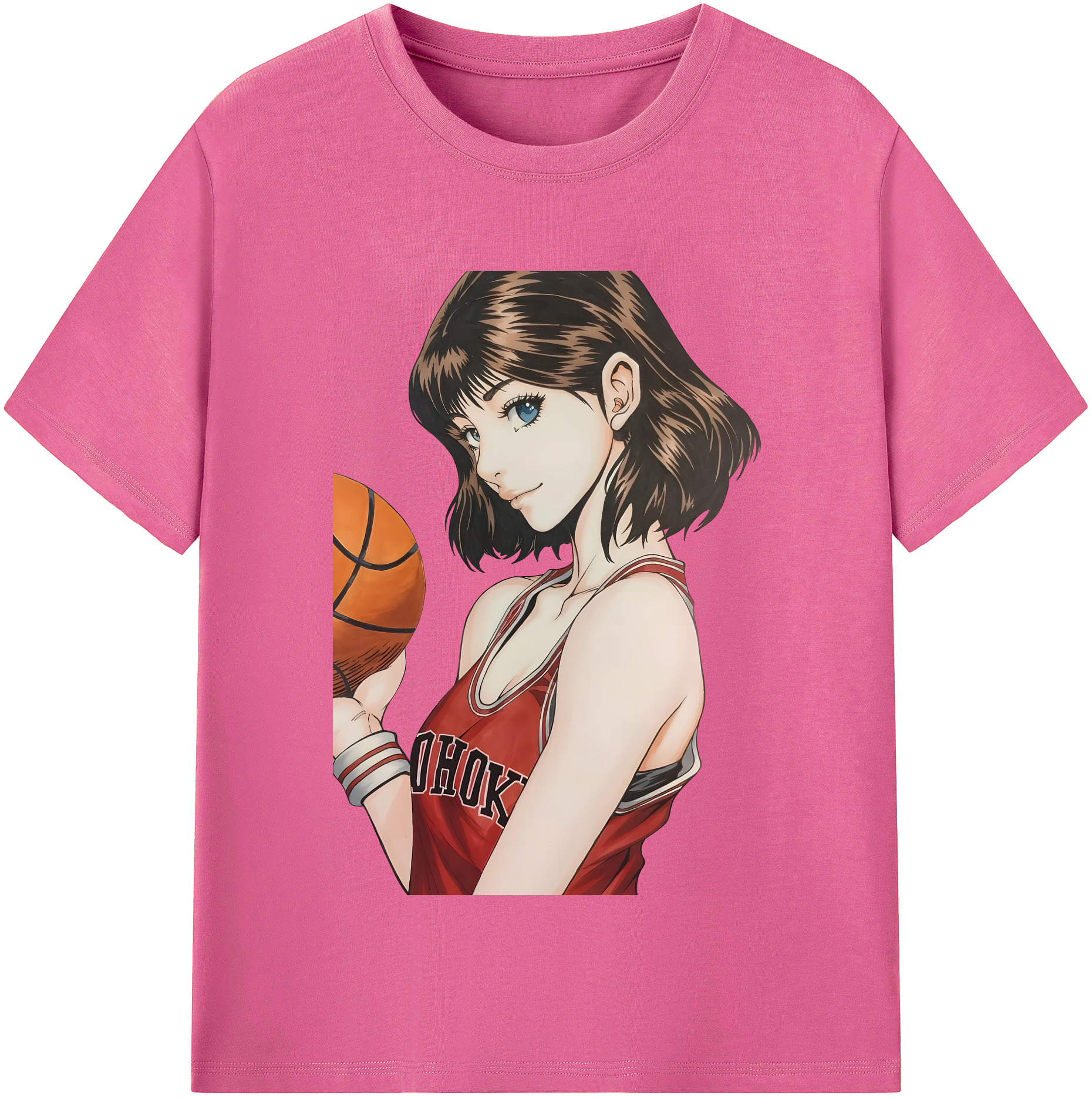 （画像用） SLAM DUNK／スラムダンク レディースカジュアルプリントTシャツ（綿100％）