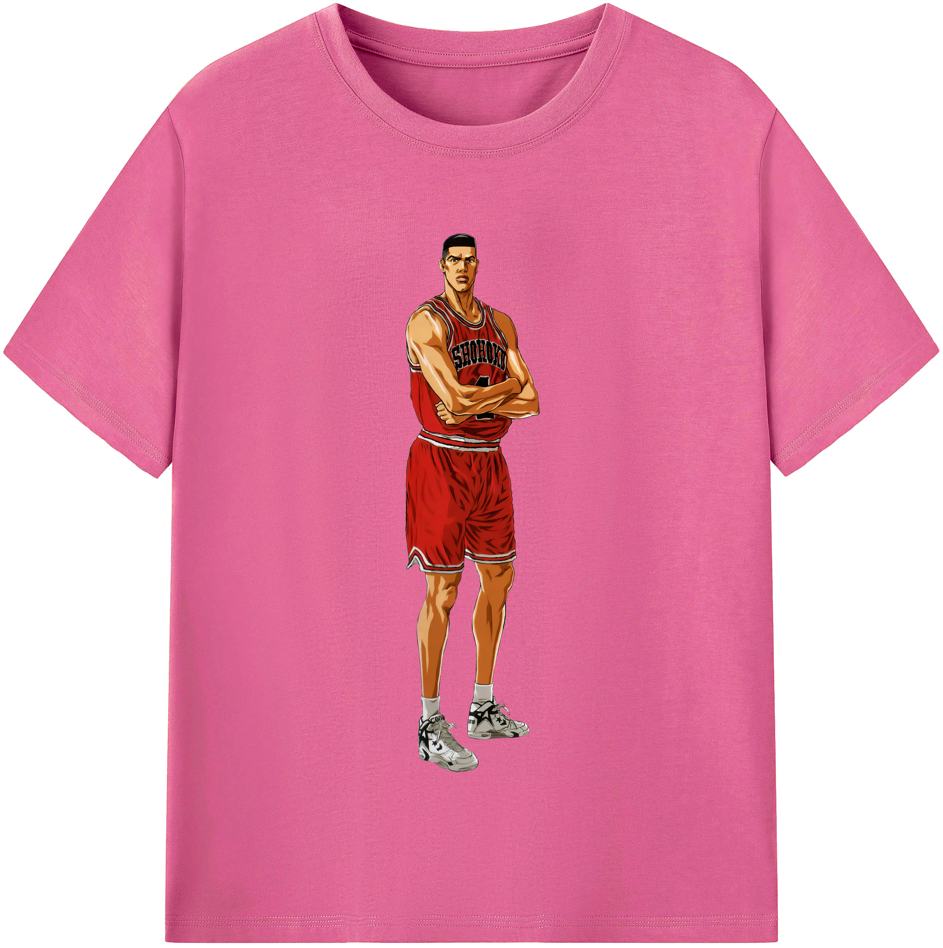 （画像用） SLAM DUNK／スラムダンク レディースカジュアルプリントTシャツ（綿100％）