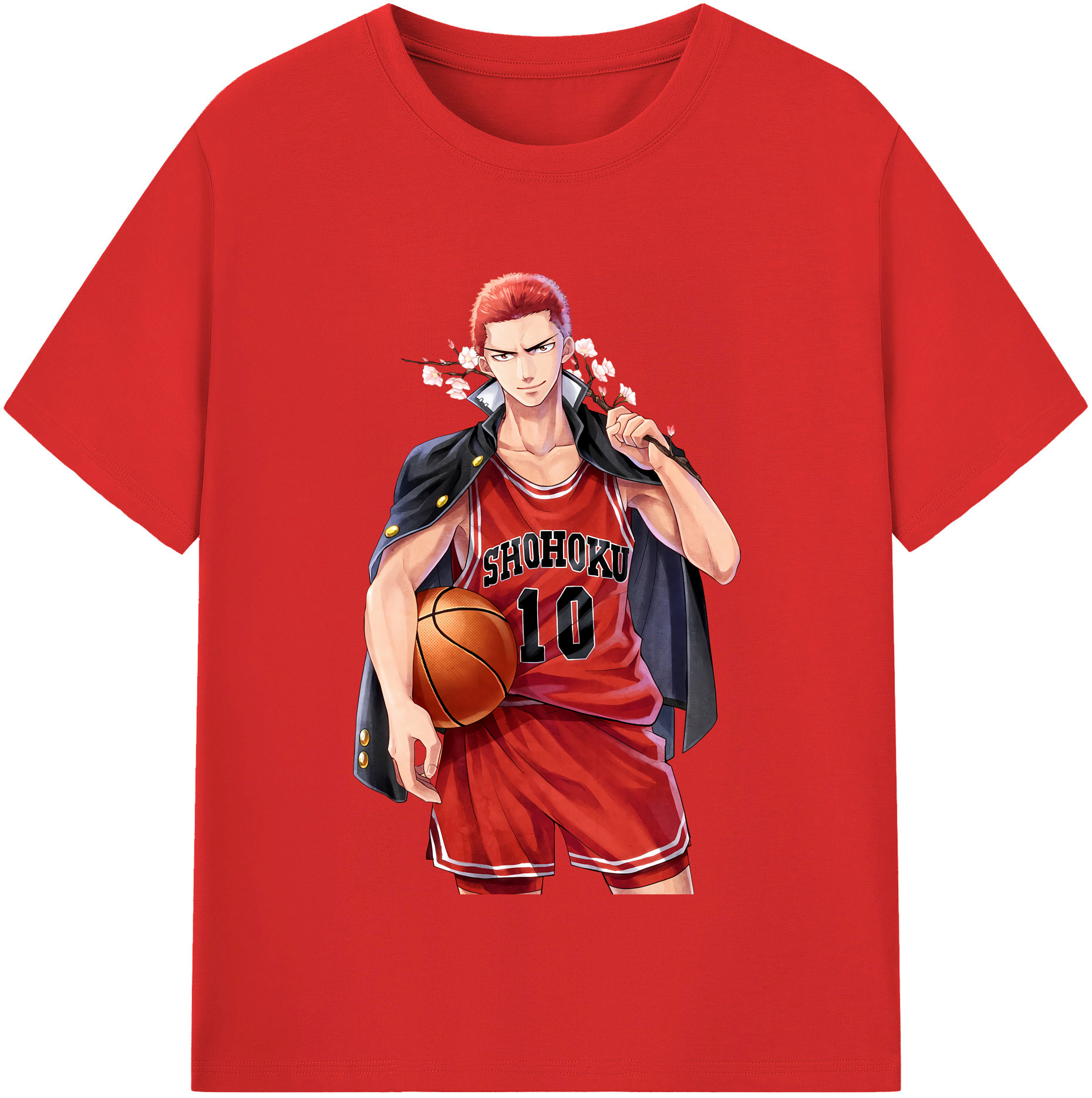 （画像用） SLAM DUNK／スラムダンク レディースカジュアルプリントTシャツ（綿100％）