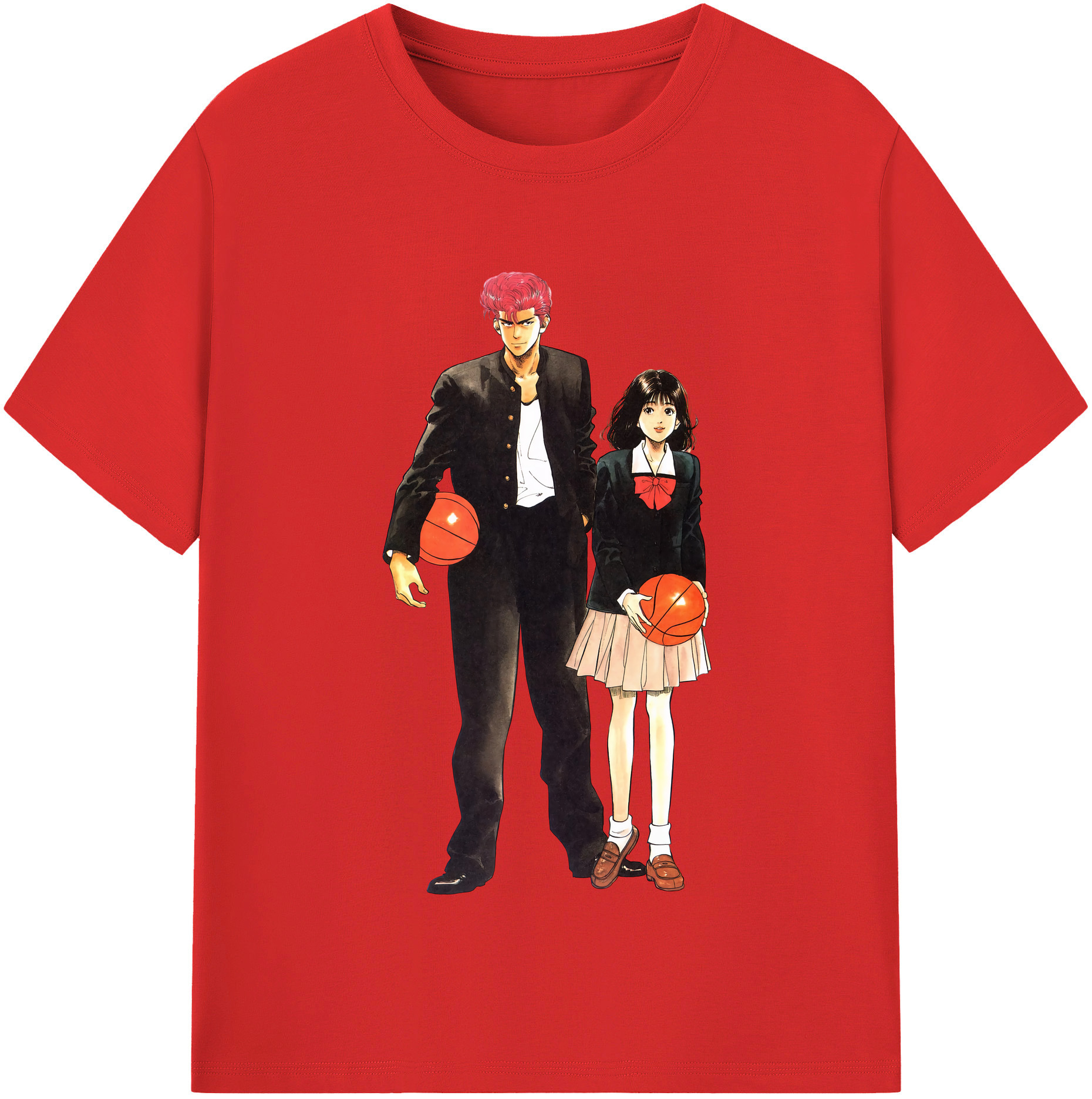 （画像用） SLAM DUNK／スラムダンク レディースカジュアルプリントTシャツ（綿100％）