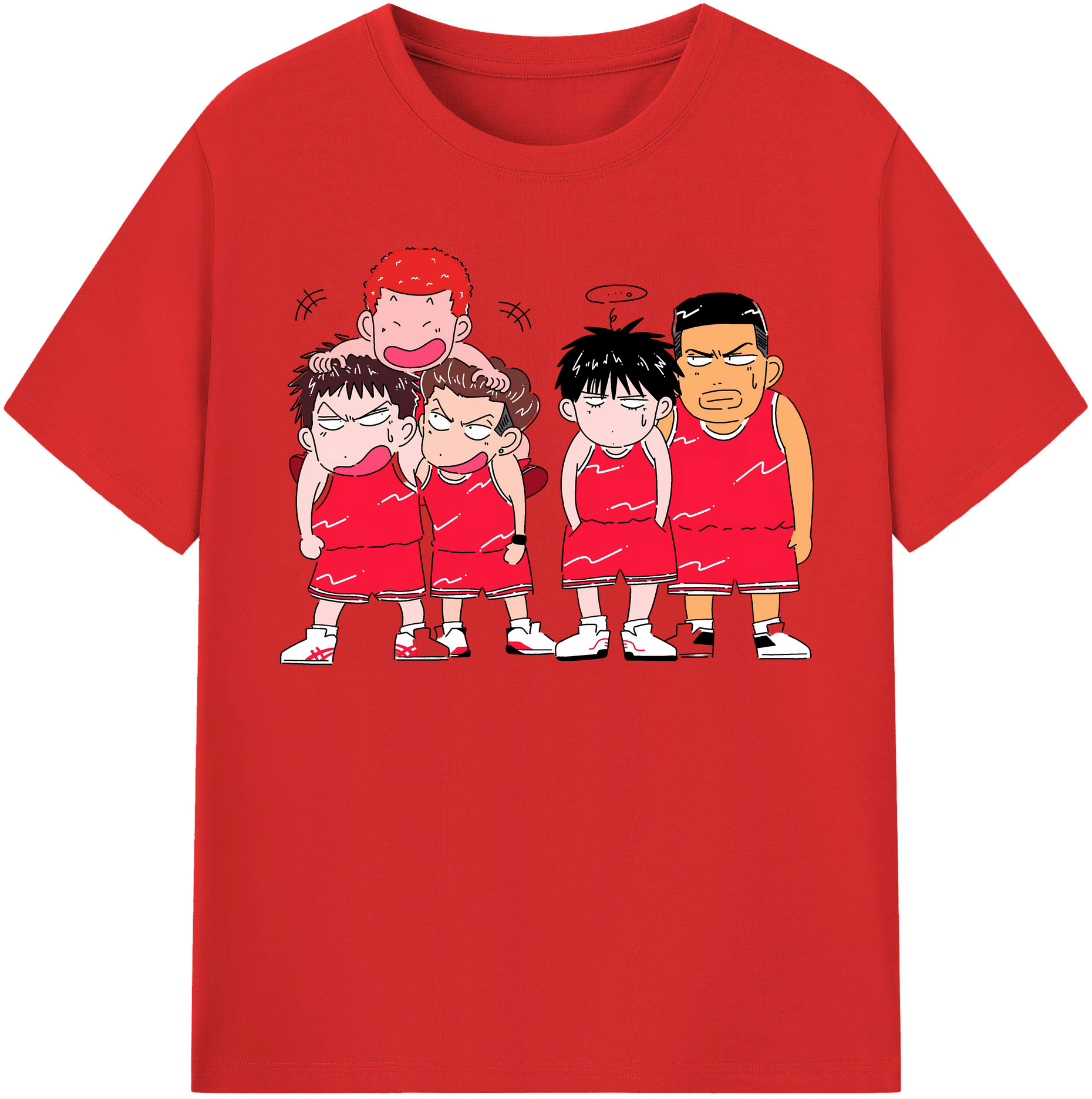 （画像用） SLAM DUNK／スラムダンク レディースカジュアルプリントTシャツ（綿100％）