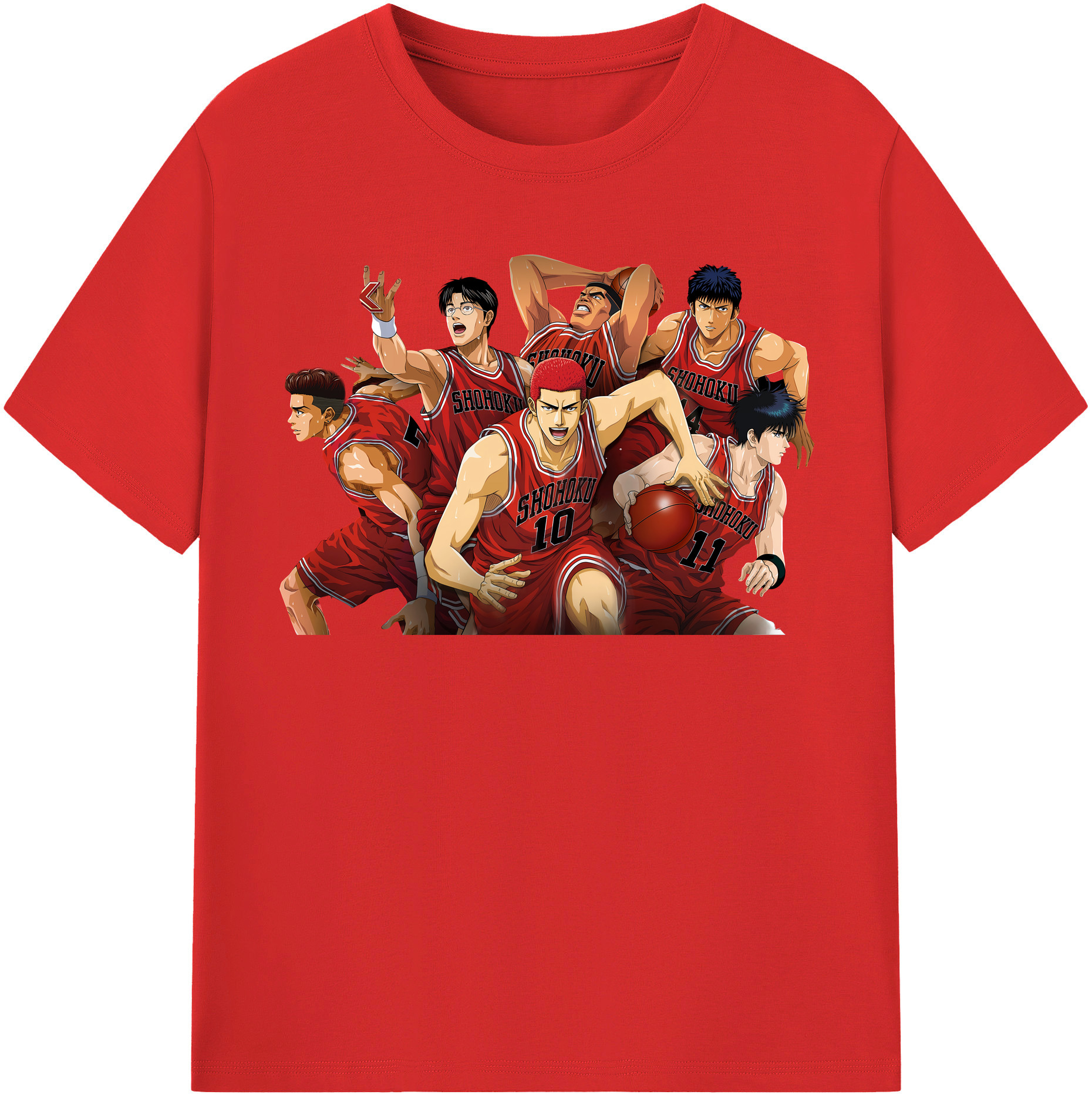 （画像用） SLAM DUNK／スラムダンク レディースカジュアルプリントTシャツ（綿100％）