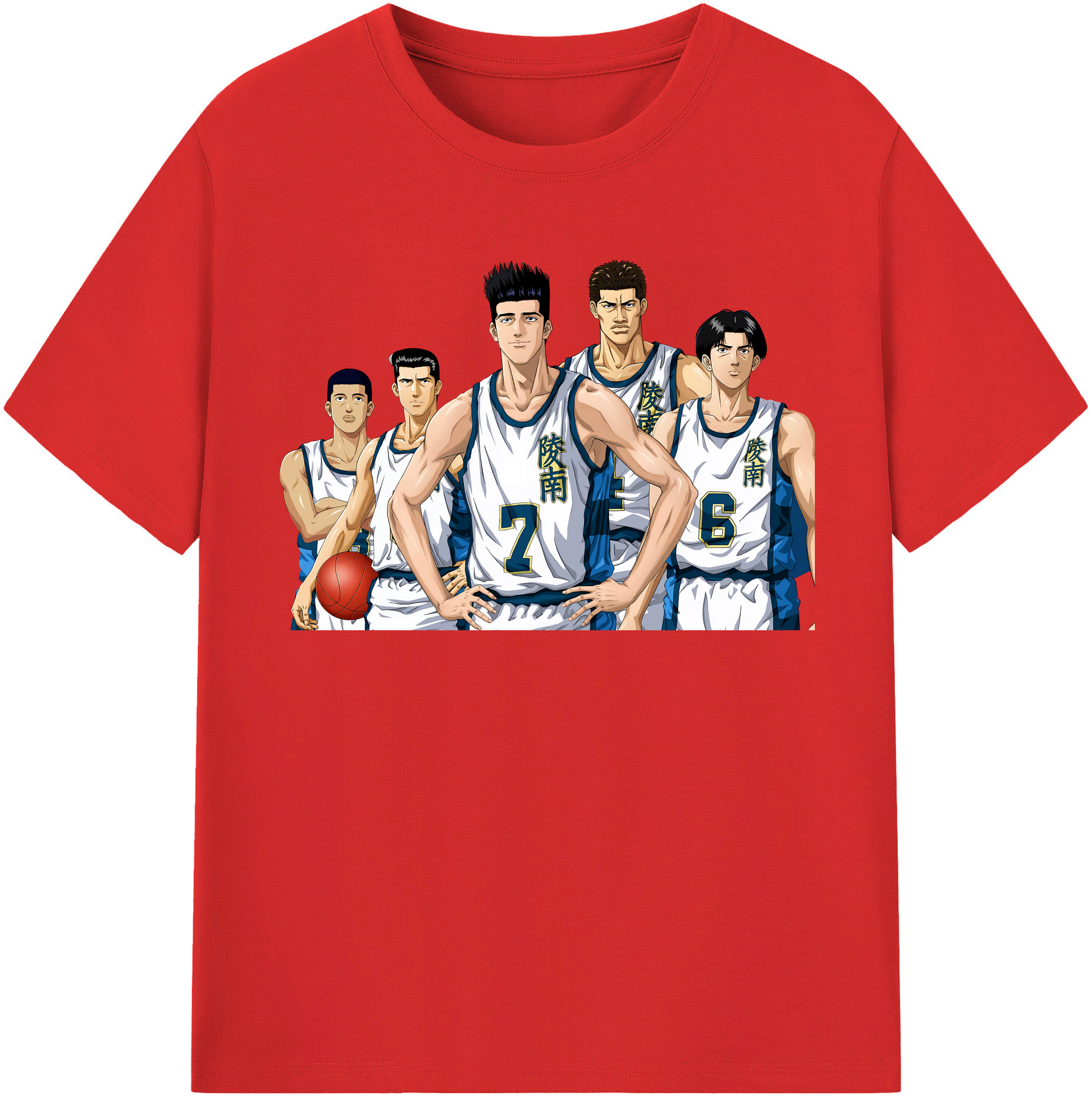 （画像用） SLAM DUNK／スラムダンク レディースカジュアルプリントTシャツ（綿100％）