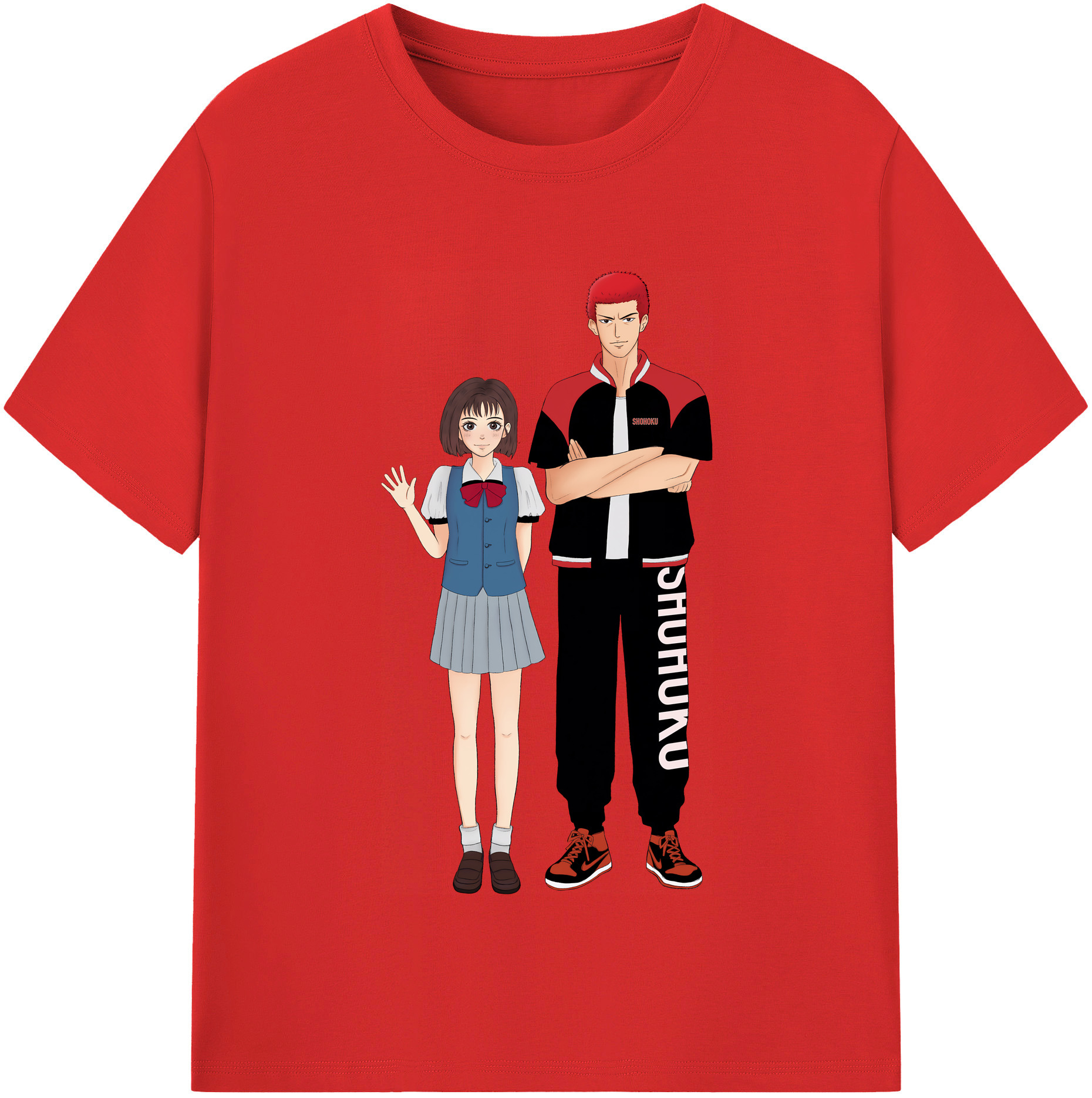 （画像用） SLAM DUNK／スラムダンク レディースカジュアルプリントTシャツ（綿100％）