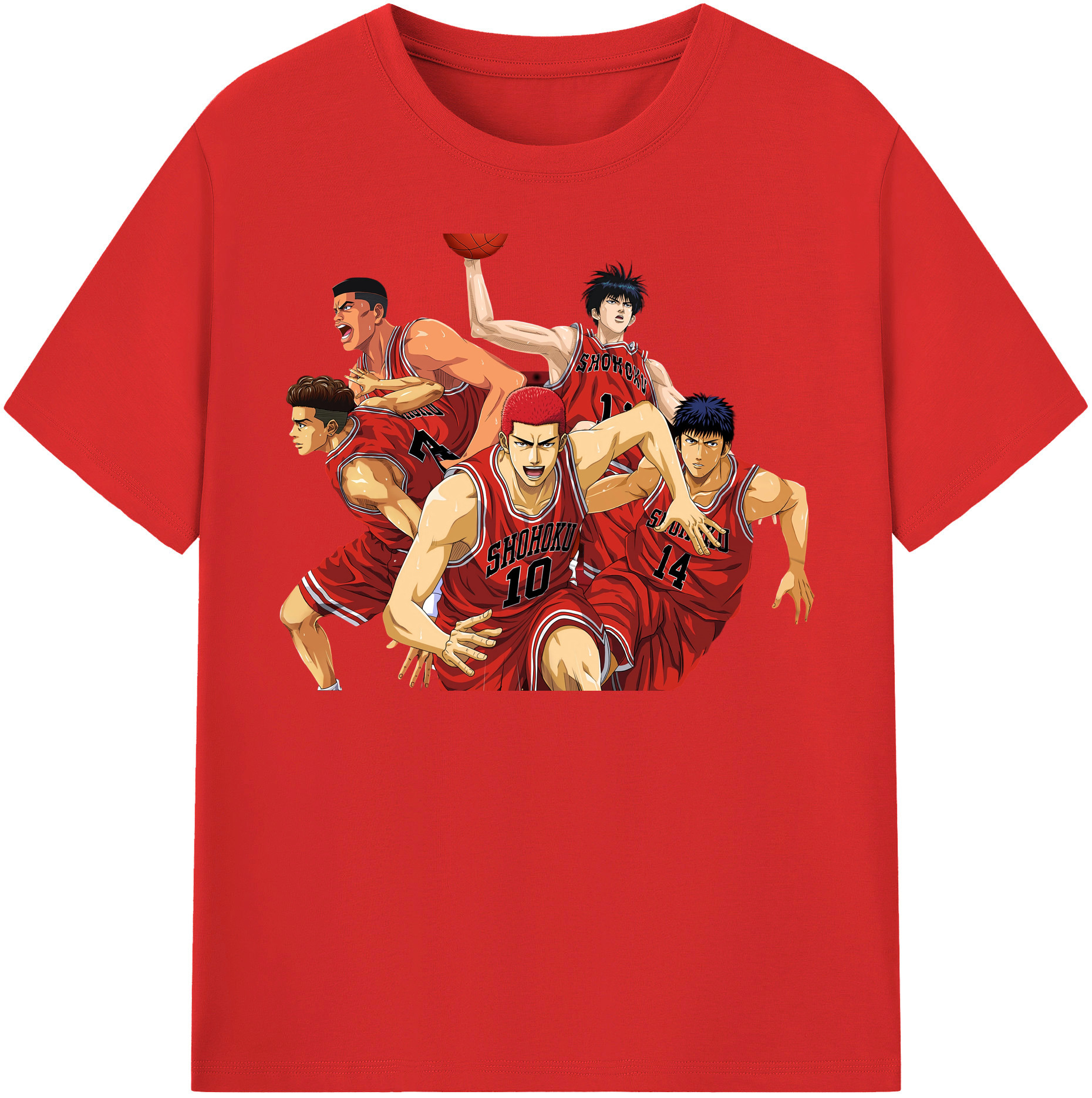 （画像用） SLAM DUNK／スラムダンク レディースカジュアルプリントTシャツ（綿100％）