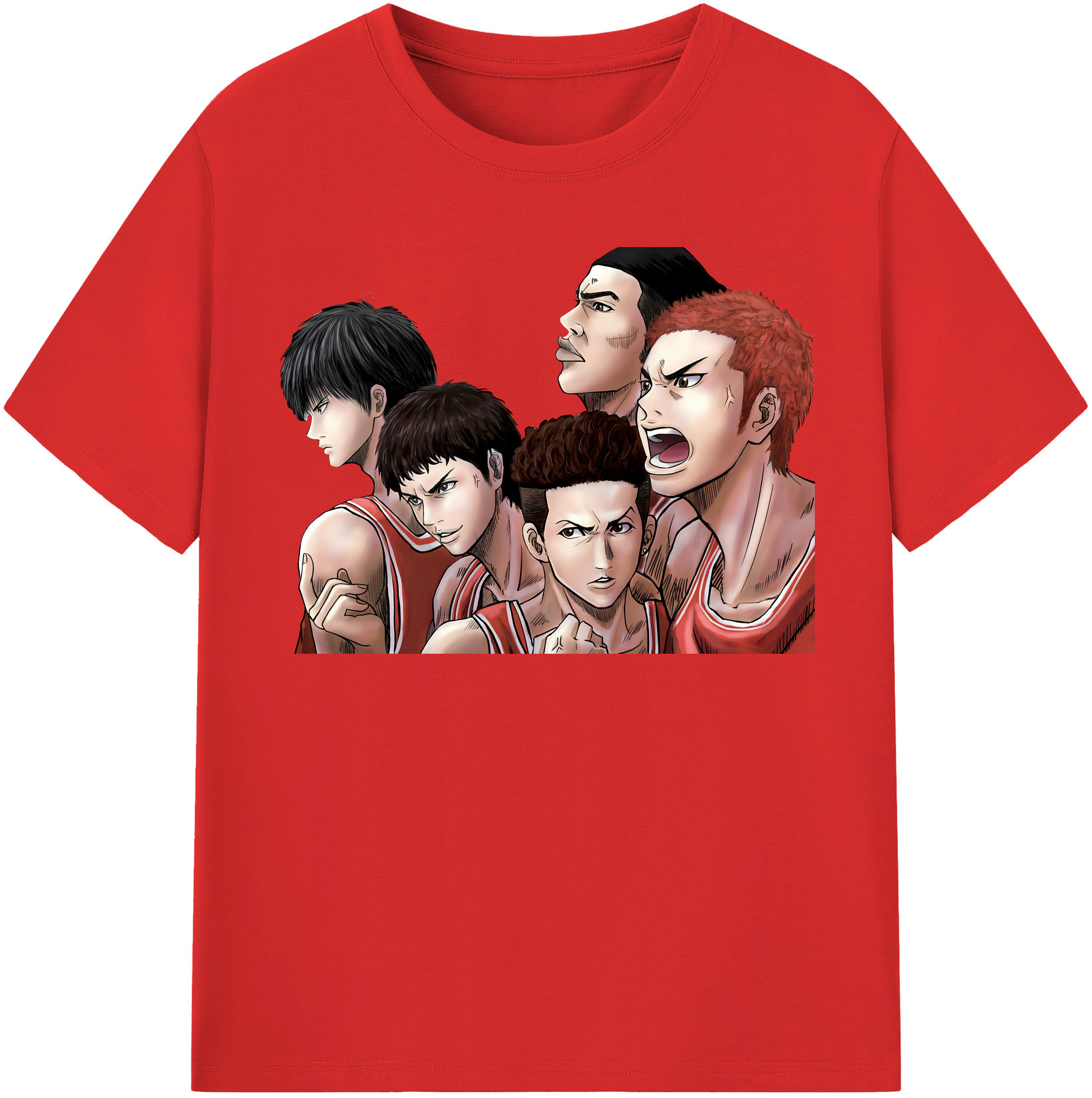 （画像用） SLAM DUNK／スラムダンク レディースカジュアルプリントTシャツ（綿100％）