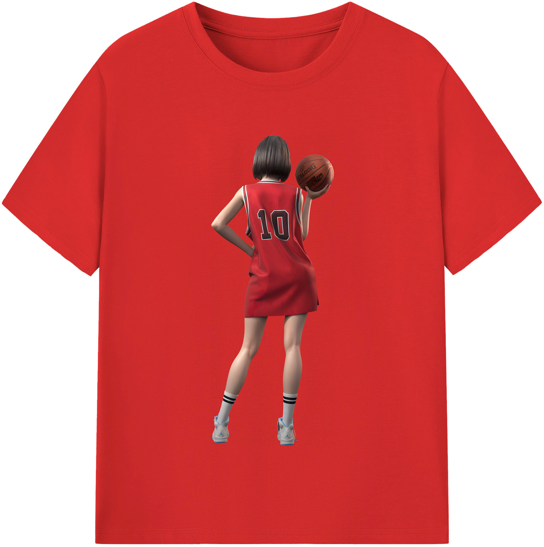 （画像用） SLAM DUNK／スラムダンク レディースカジュアルプリントTシャツ（綿100％）