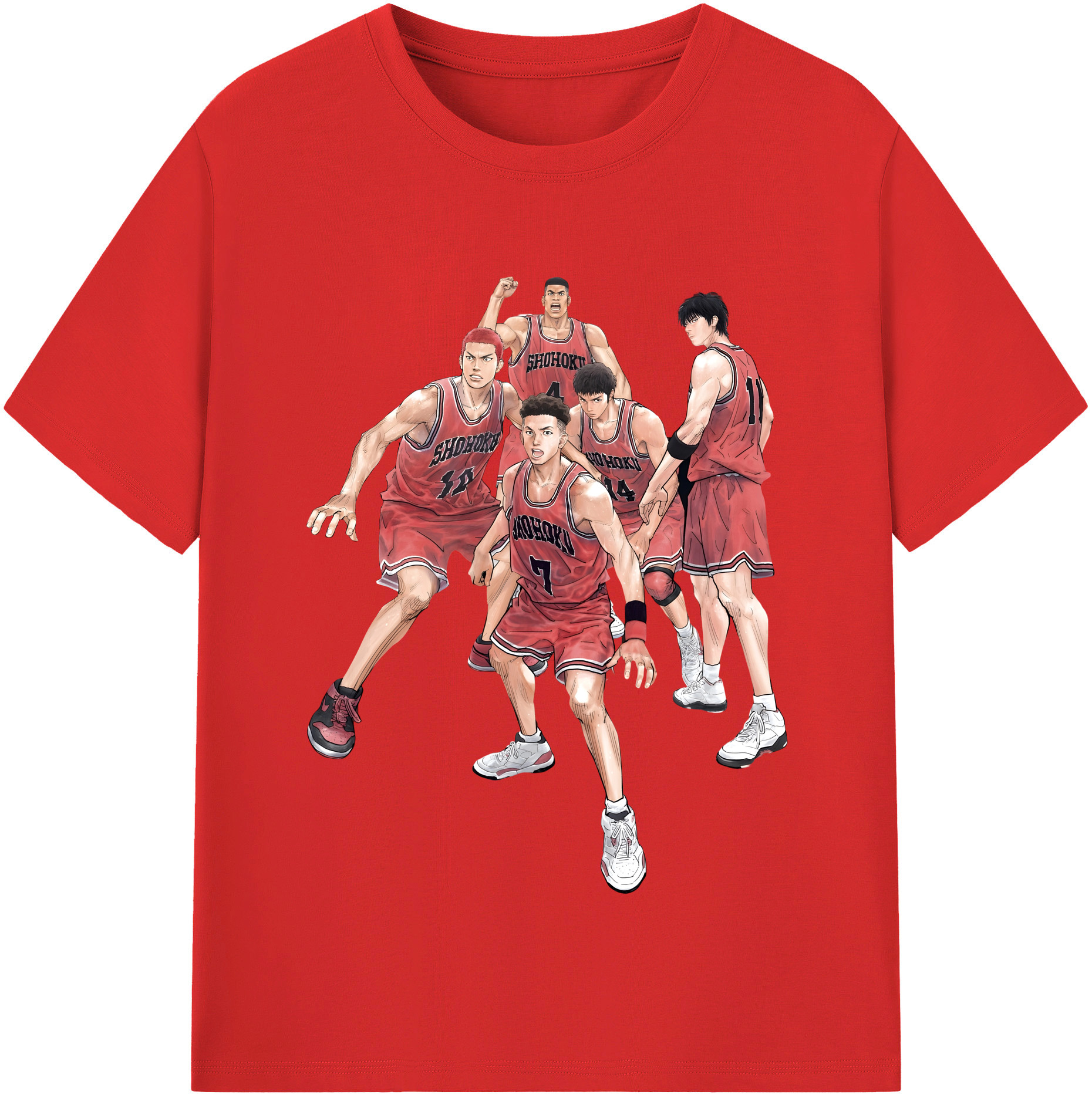 （画像用） SLAM DUNK／スラムダンク レディースカジュアルプリントTシャツ（綿100％）