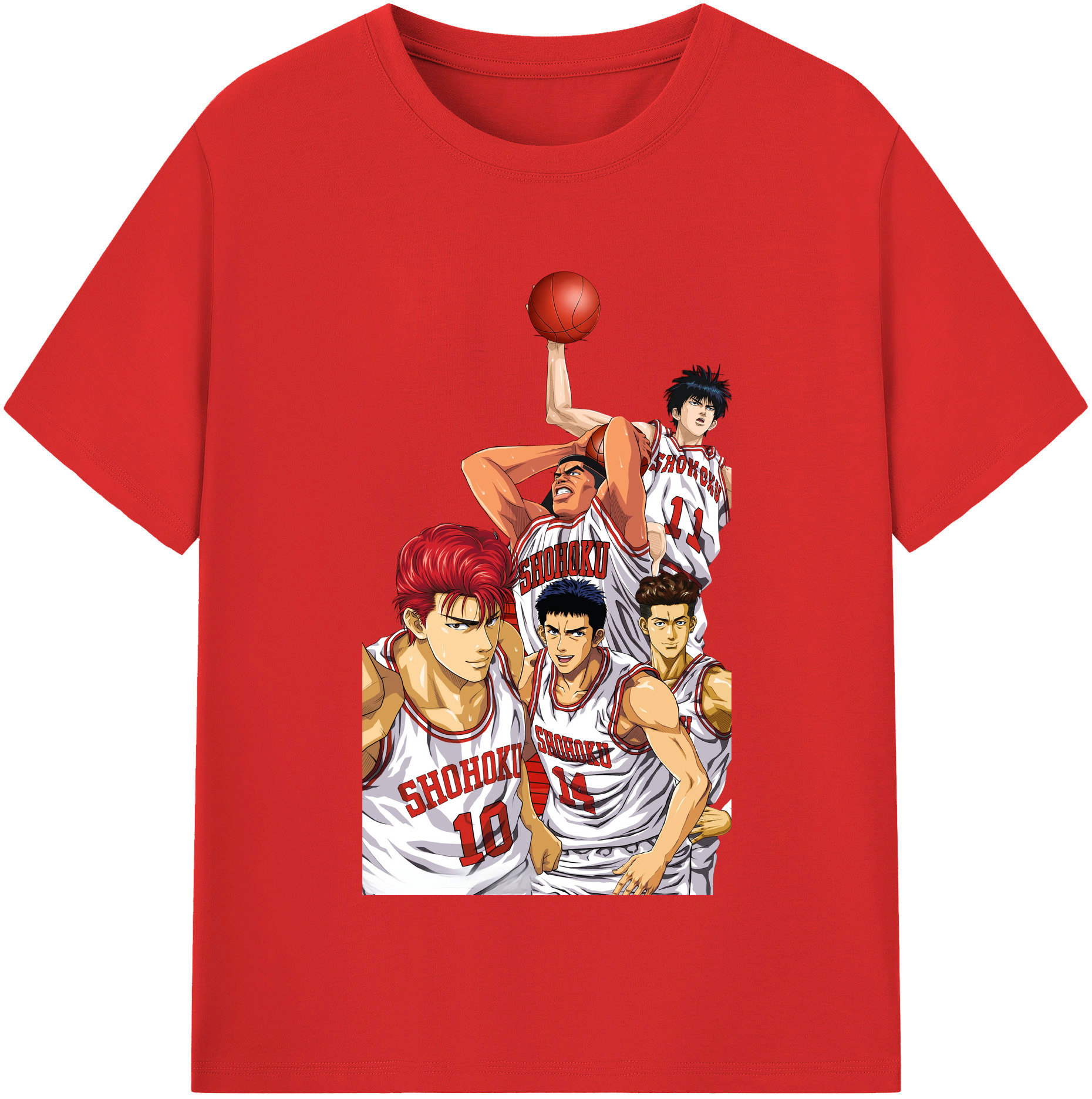 （画像用） SLAM DUNK／スラムダンク レディースカジュアルプリントTシャツ（綿100％）