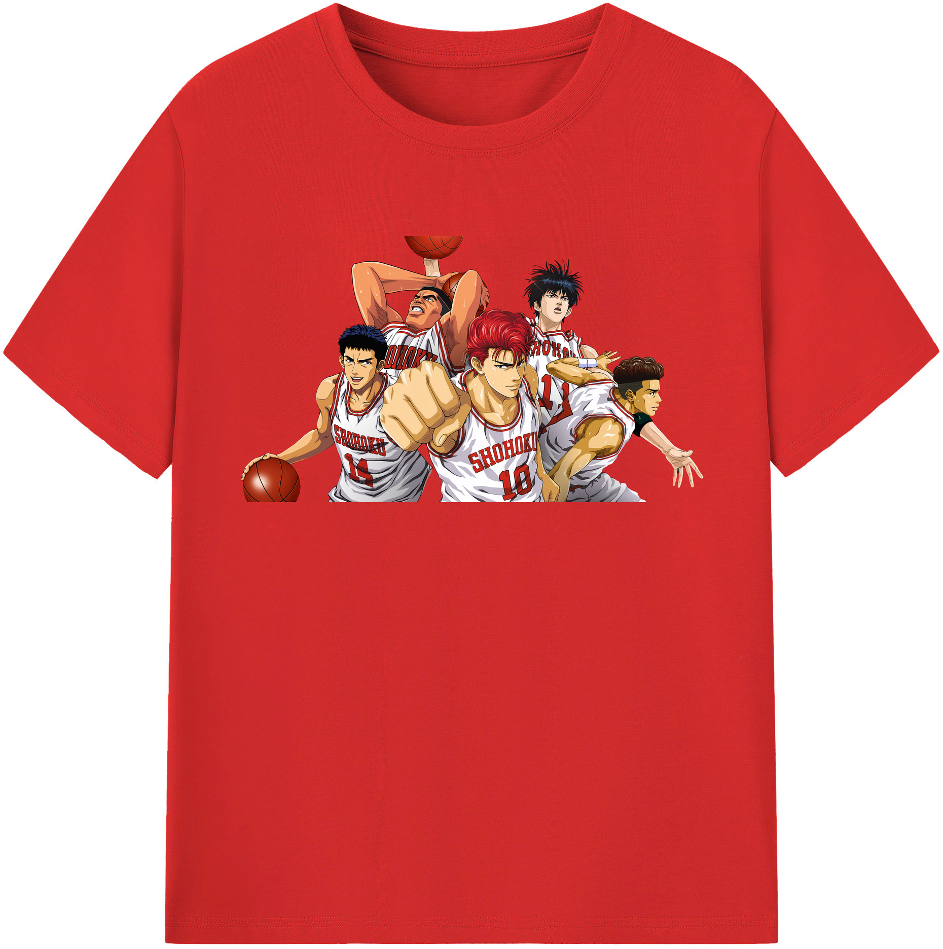 （画像用） SLAM DUNK／スラムダンク レディースカジュアルプリントTシャツ（綿100％）