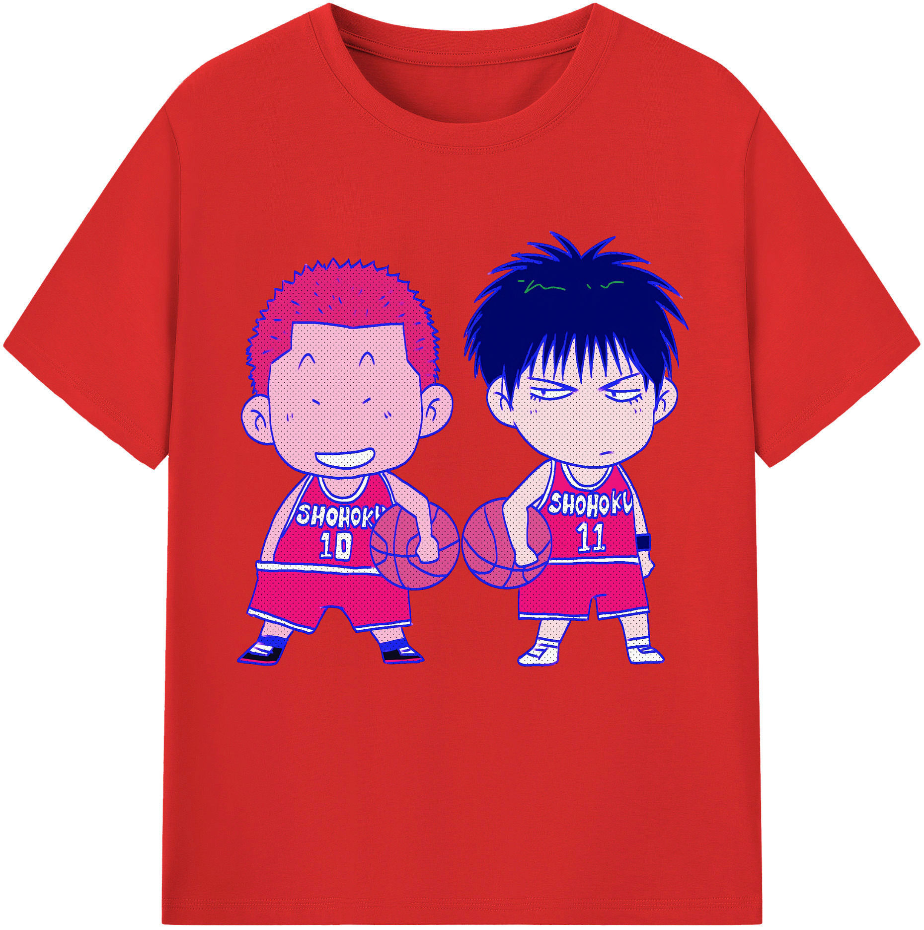 （画像用） SLAM DUNK／スラムダンク レディースカジュアルプリントTシャツ（綿100％）