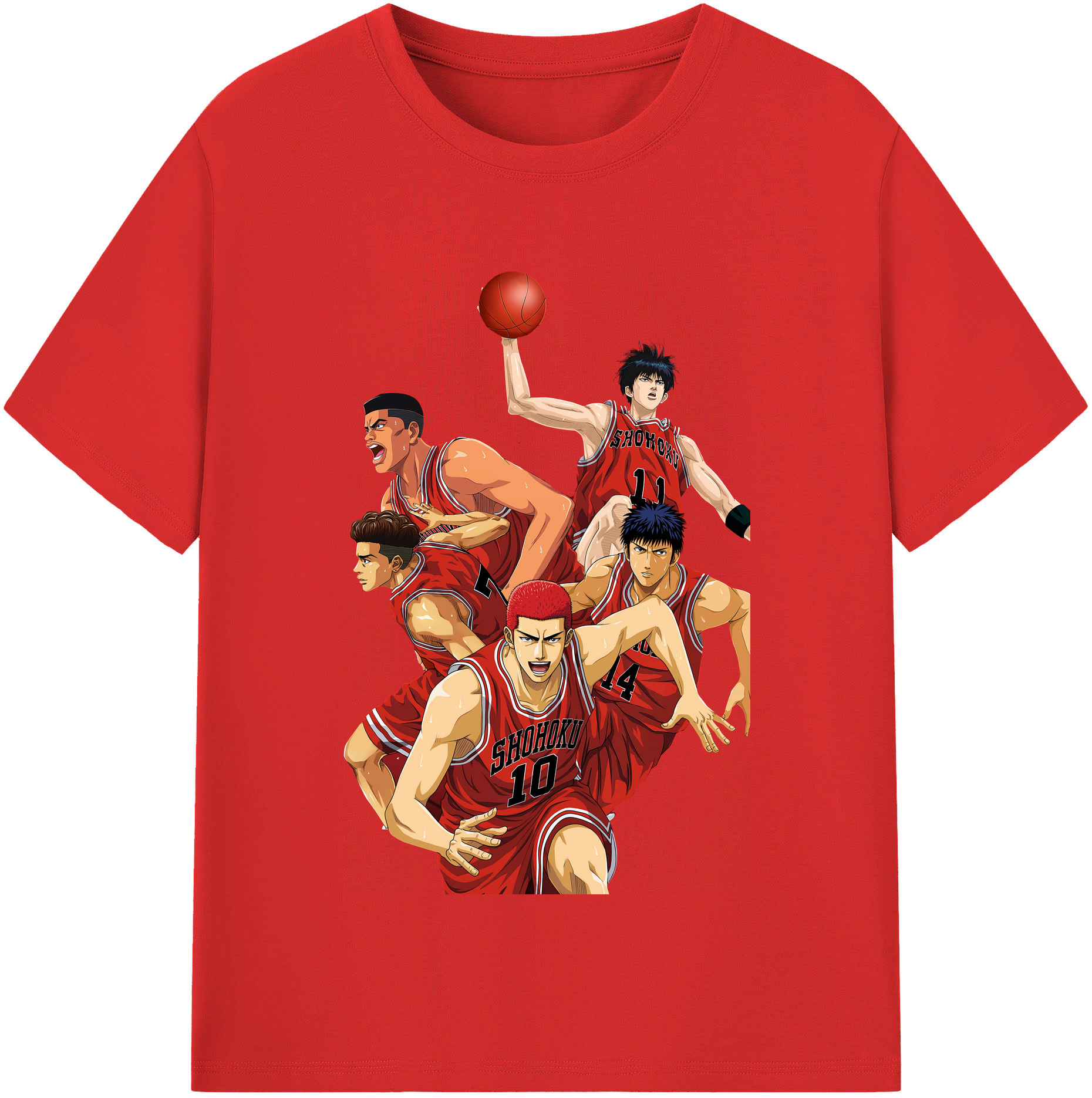 （画像用） SLAM DUNK／スラムダンク レディースカジュアルプリントTシャツ（綿100％）