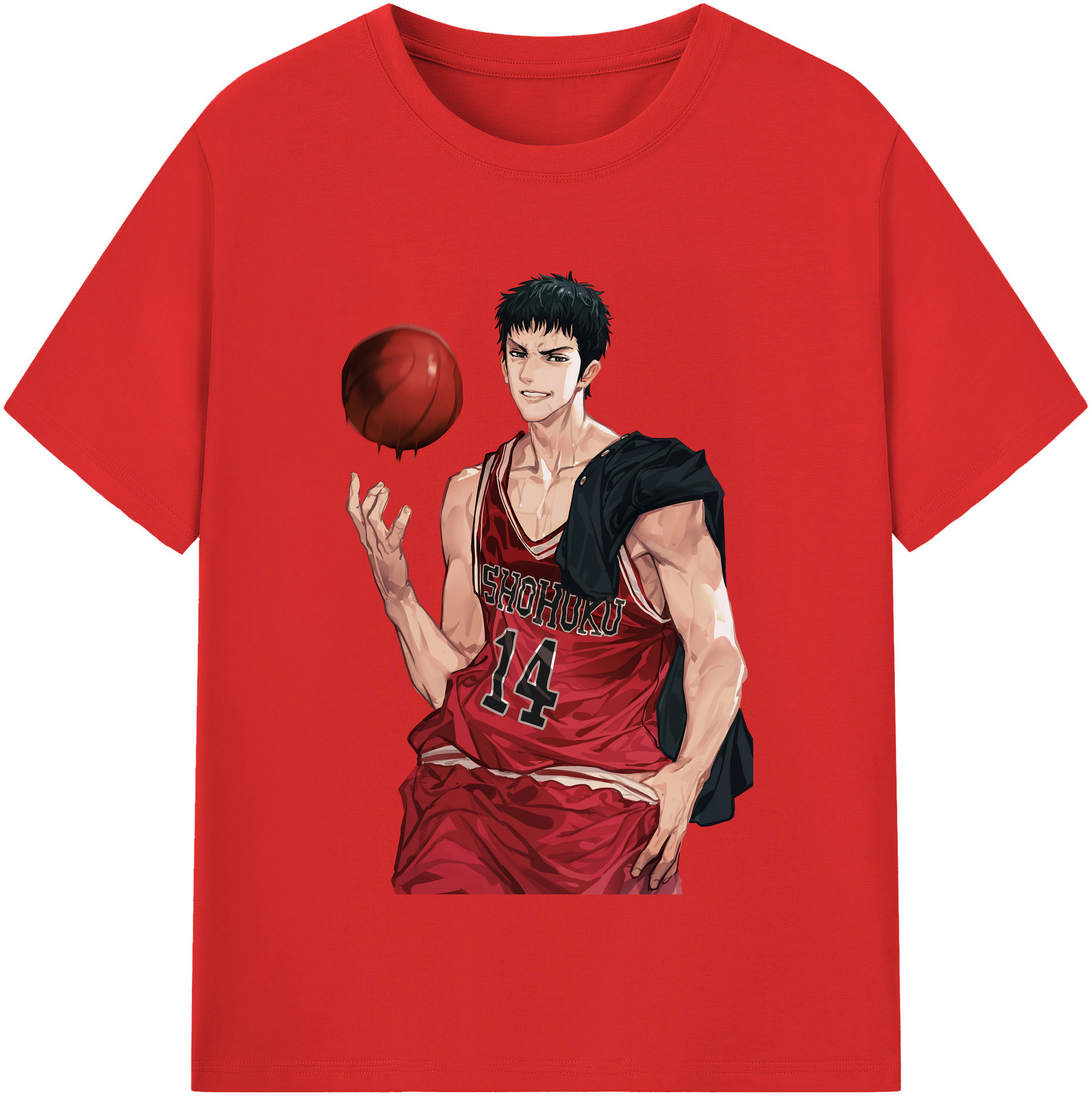 （画像用） SLAM DUNK／スラムダンク レディースカジュアルプリントTシャツ（綿100％）