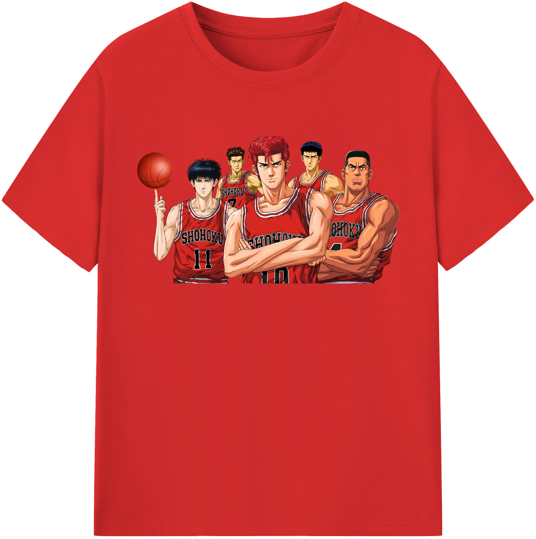 （画像用） SLAM DUNK／スラムダンク レディースカジュアルプリントTシャツ（綿100％）