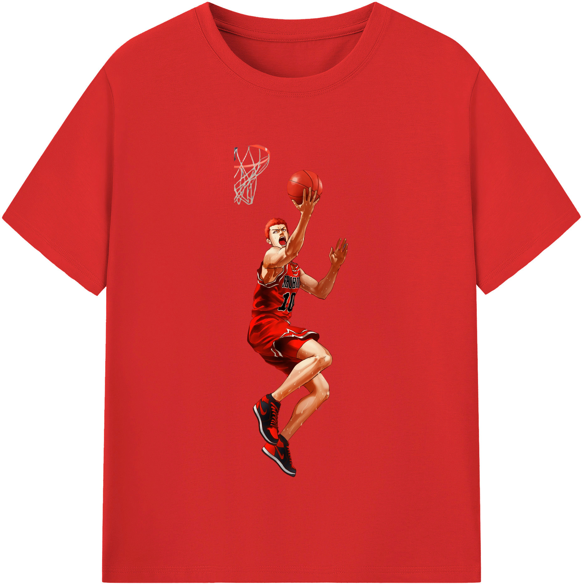 （画像用） SLAM DUNK／スラムダンク レディースカジュアルプリントTシャツ（綿100％）