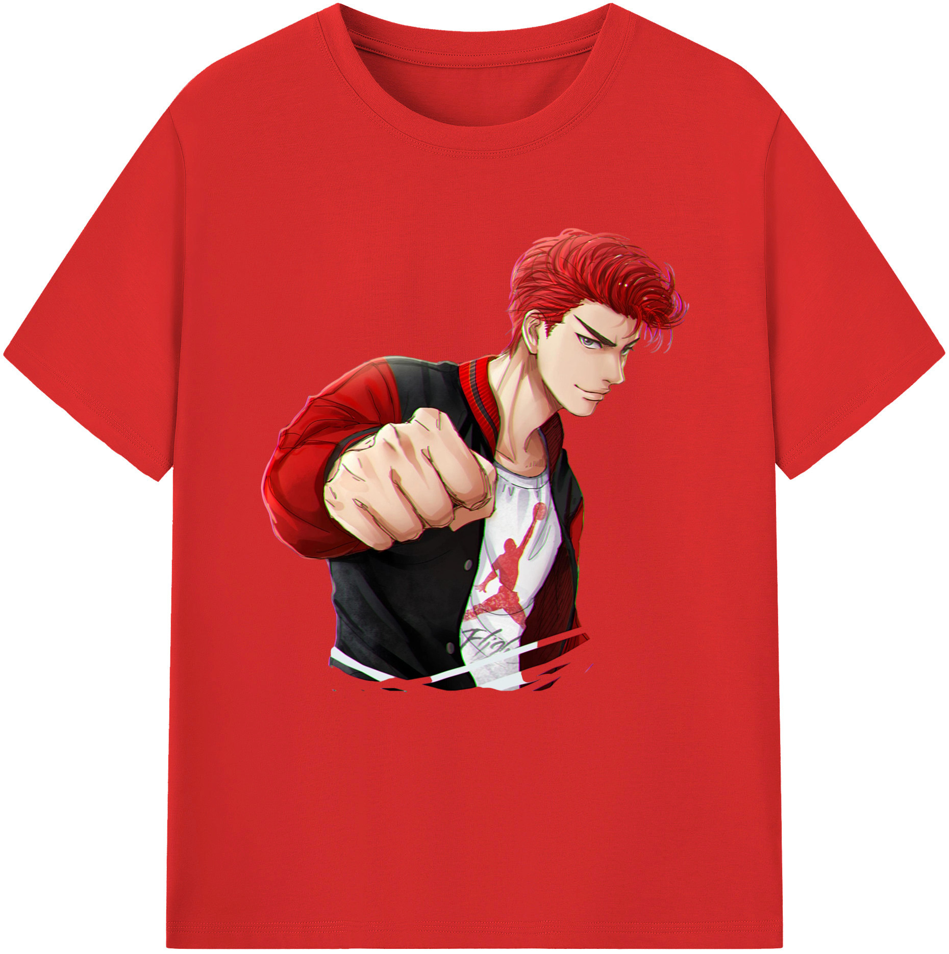 （画像用） SLAM DUNK／スラムダンク レディースカジュアルプリントTシャツ（綿100％）