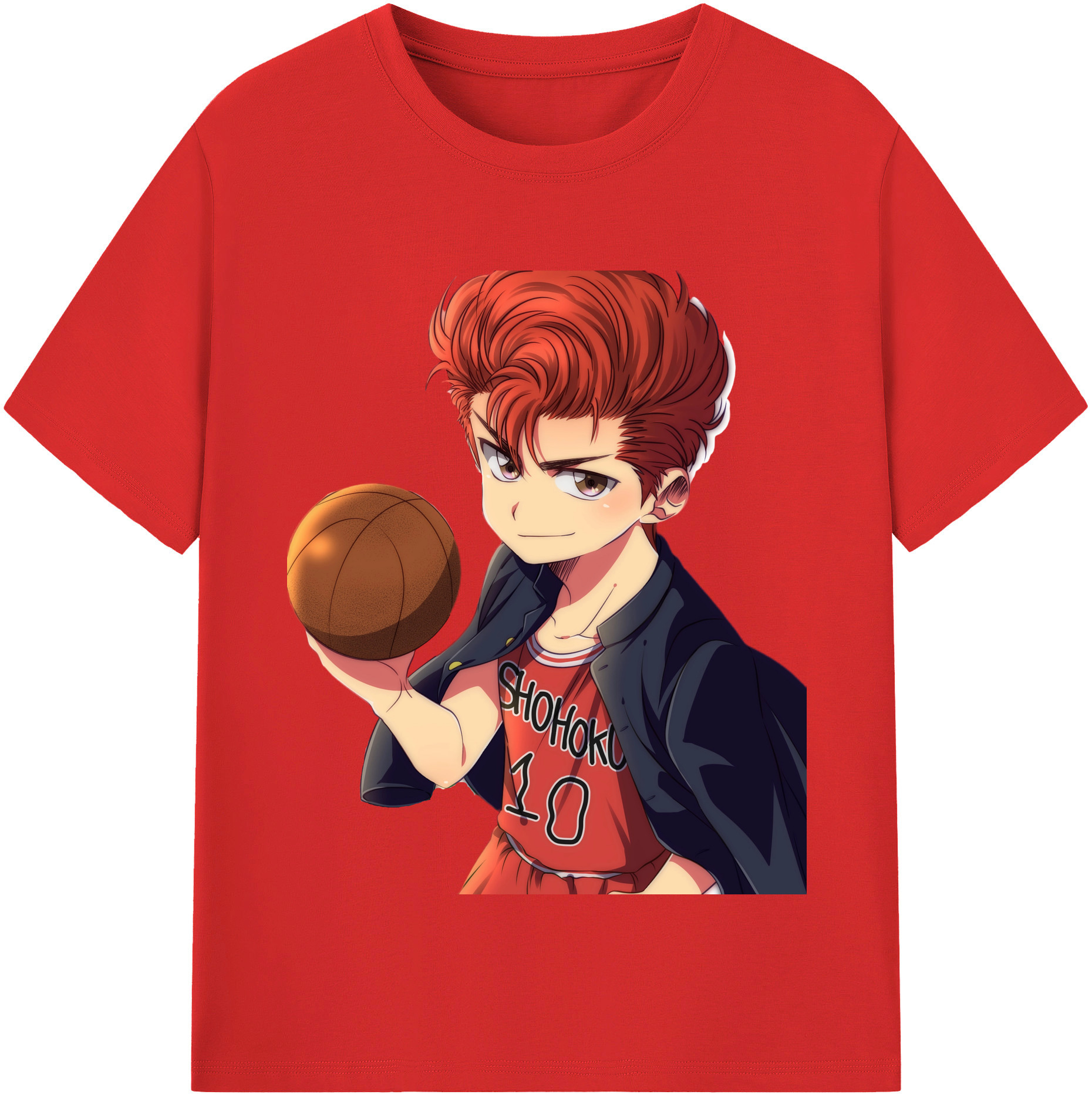 （画像用） SLAM DUNK／スラムダンク レディースカジュアルプリントTシャツ（綿100％）