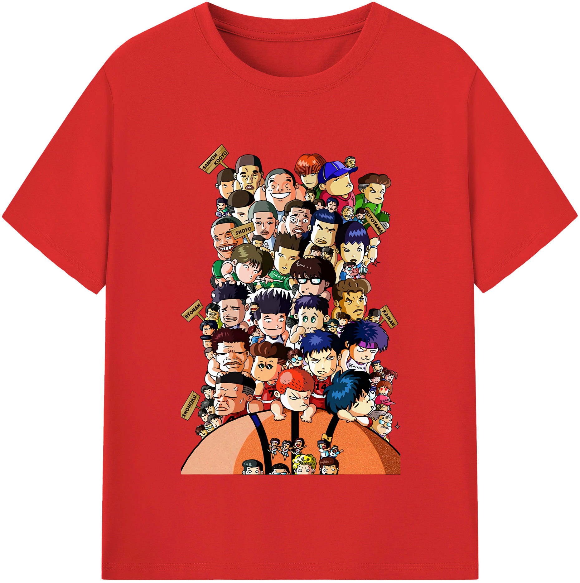 （画像用） SLAM DUNK／スラムダンク レディースカジュアルプリントTシャツ（綿100％）