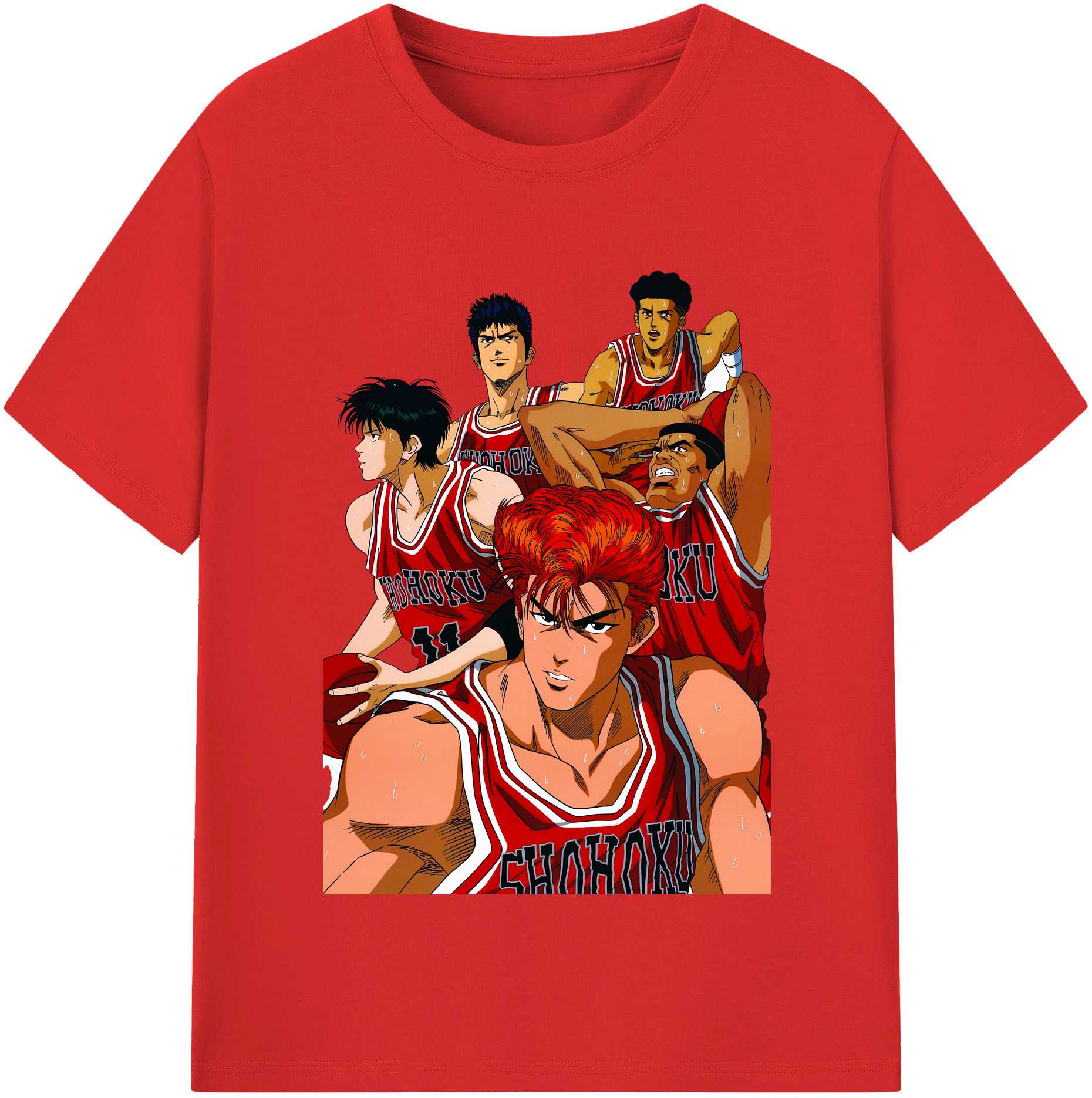 （画像用） SLAM DUNK／スラムダンク レディースカジュアルプリントTシャツ（綿100％）