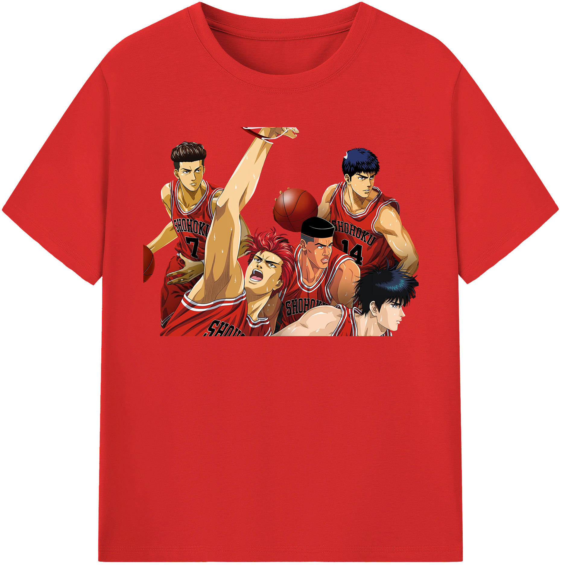 （画像用） SLAM DUNK／スラムダンク レディースカジュアルプリントTシャツ（綿100％）