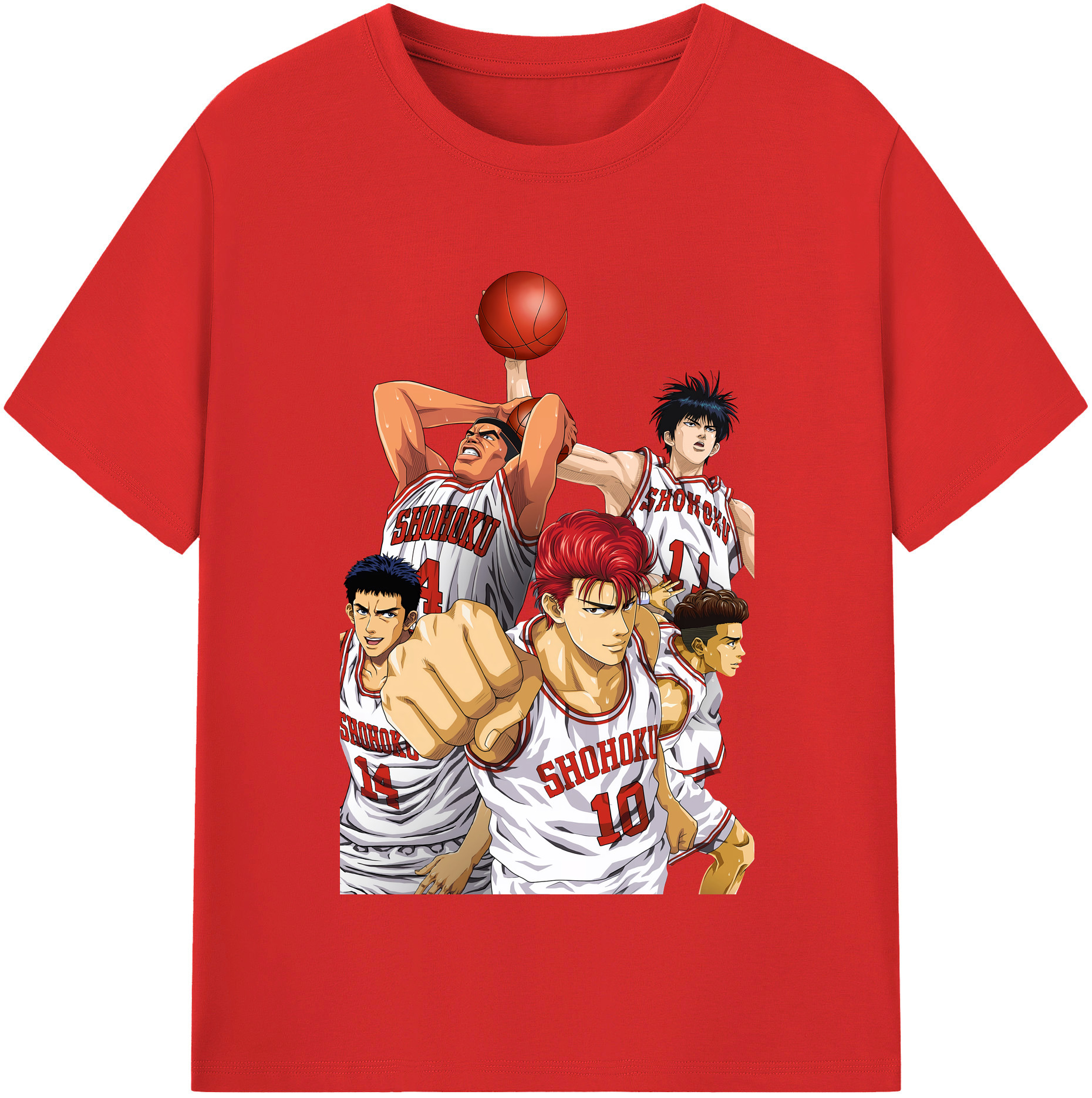 （画像用） SLAM DUNK／スラムダンク レディースカジュアルプリントTシャツ（綿100％）
