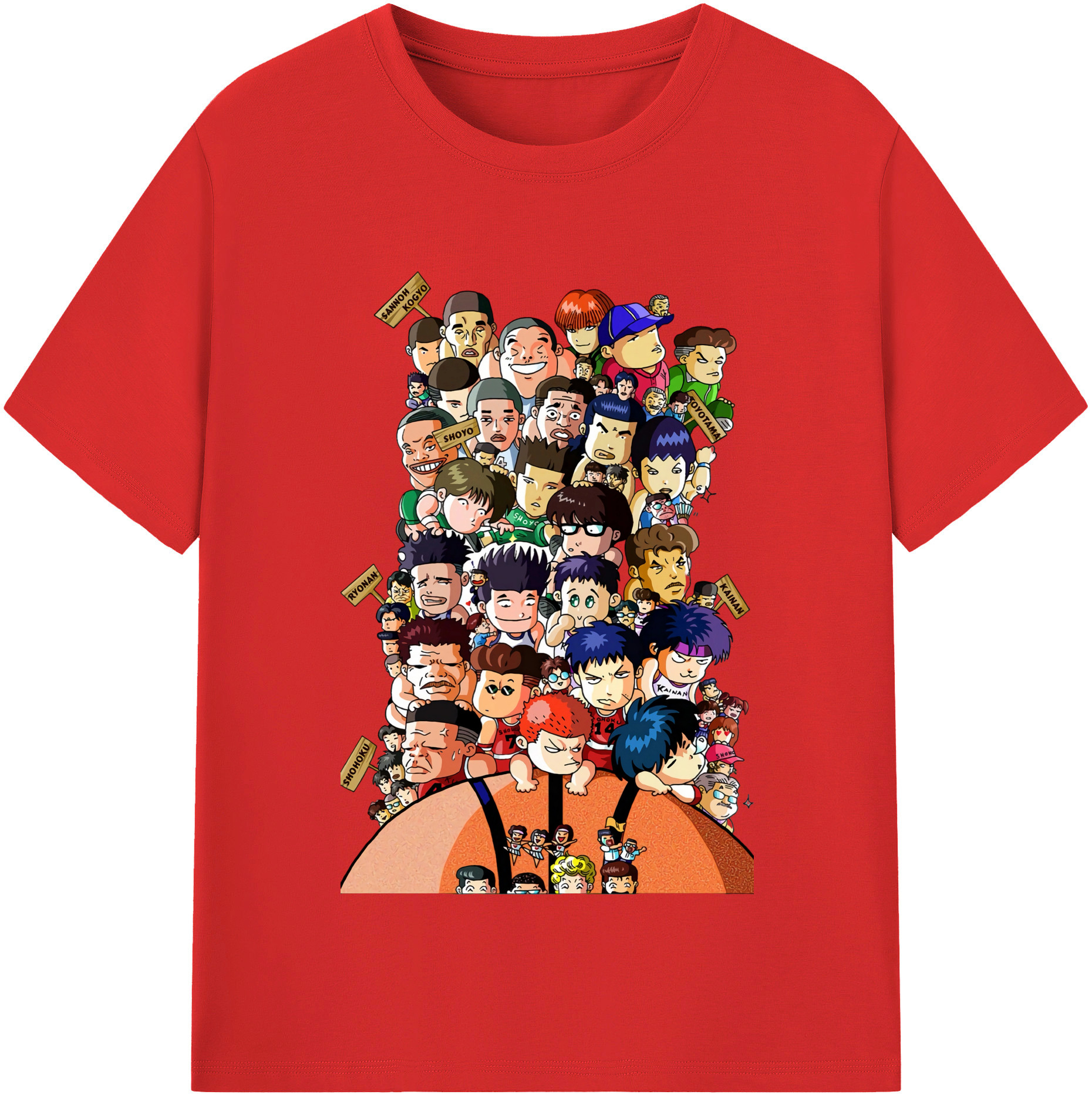 （画像用） SLAM DUNK／スラムダンク レディースカジュアルプリントTシャツ（綿100％）