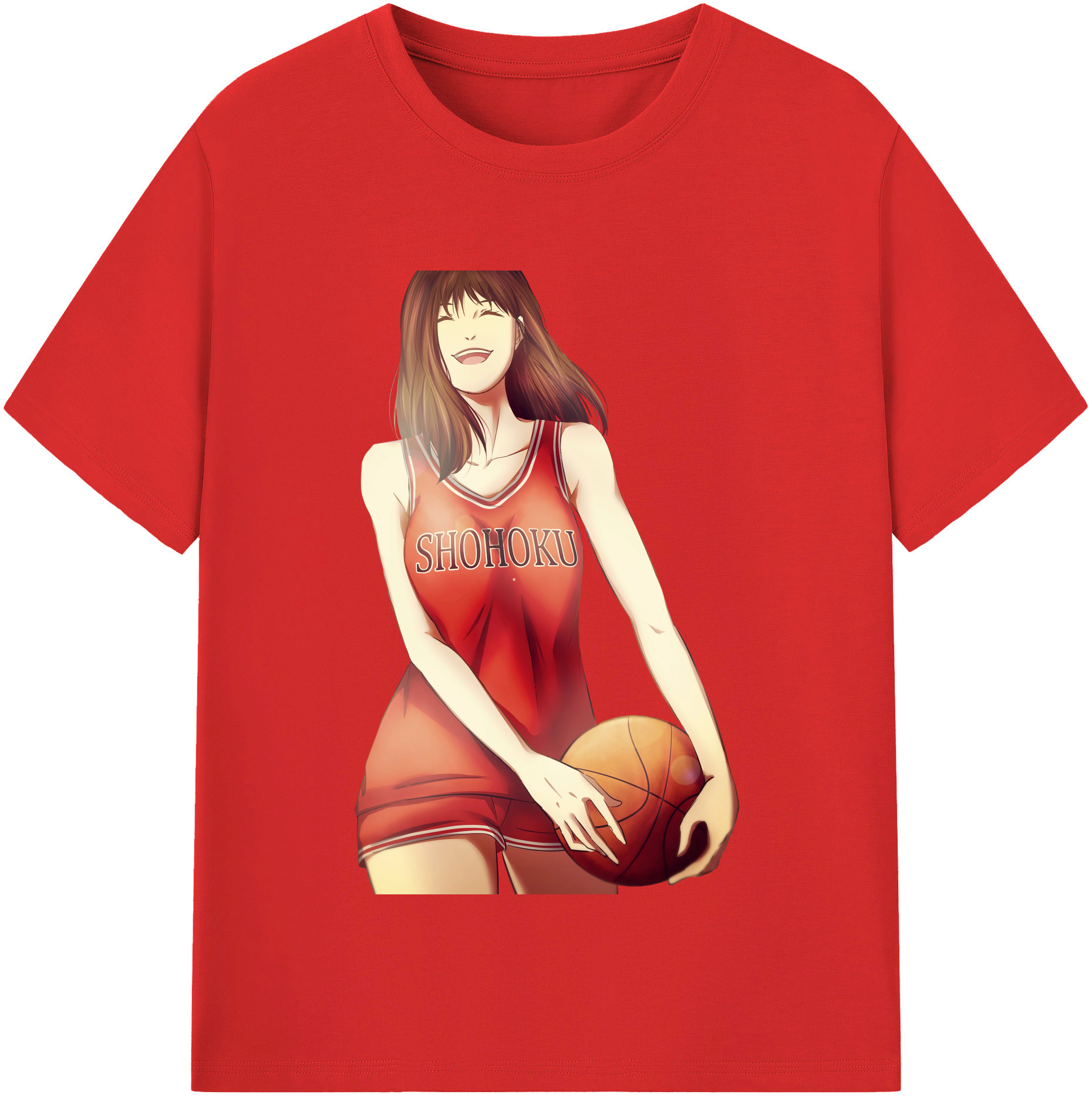（画像用） SLAM DUNK／スラムダンク レディースカジュアルプリントTシャツ（綿100％）