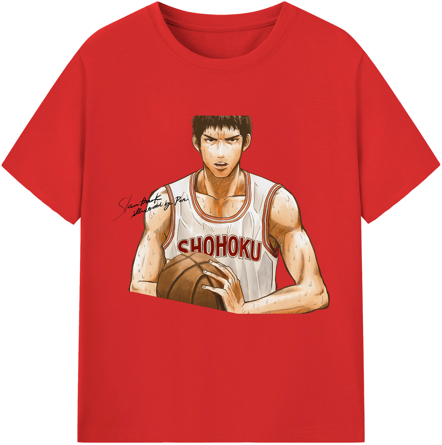 （画像用） SLAM DUNK／スラムダンク レディースカジュアルプリントTシャツ（綿100％）