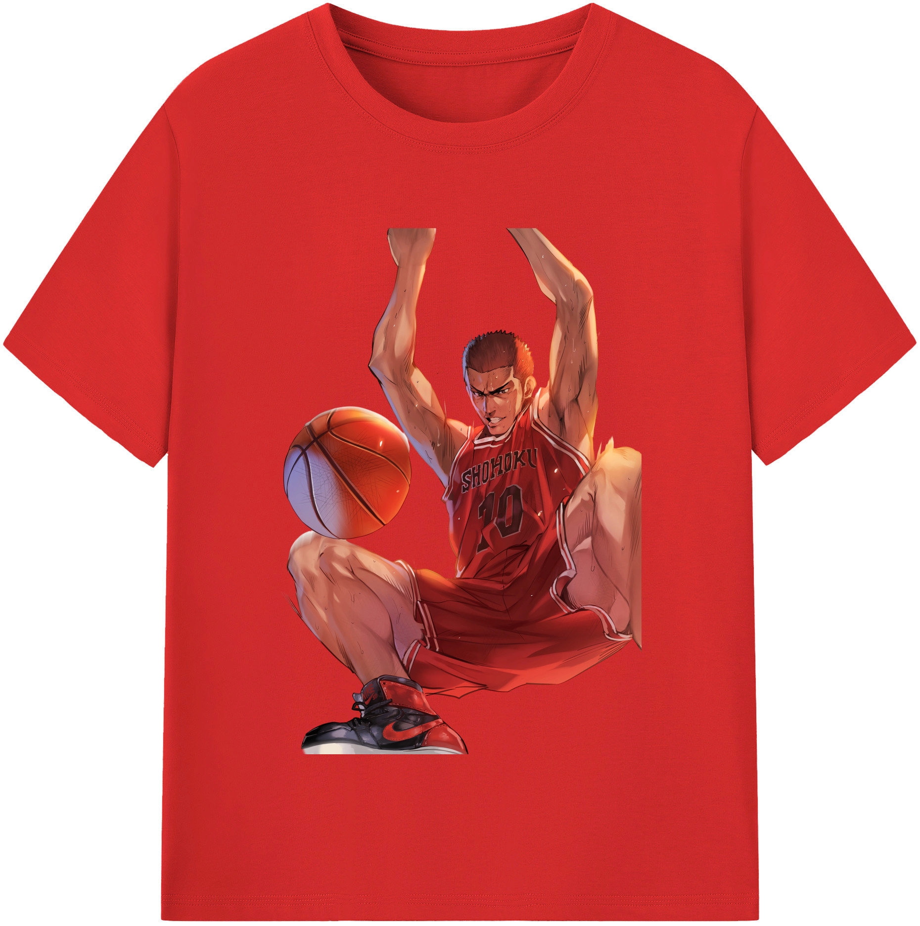 （画像用） SLAM DUNK／スラムダンク レディースカジュアルプリントTシャツ（綿100％）