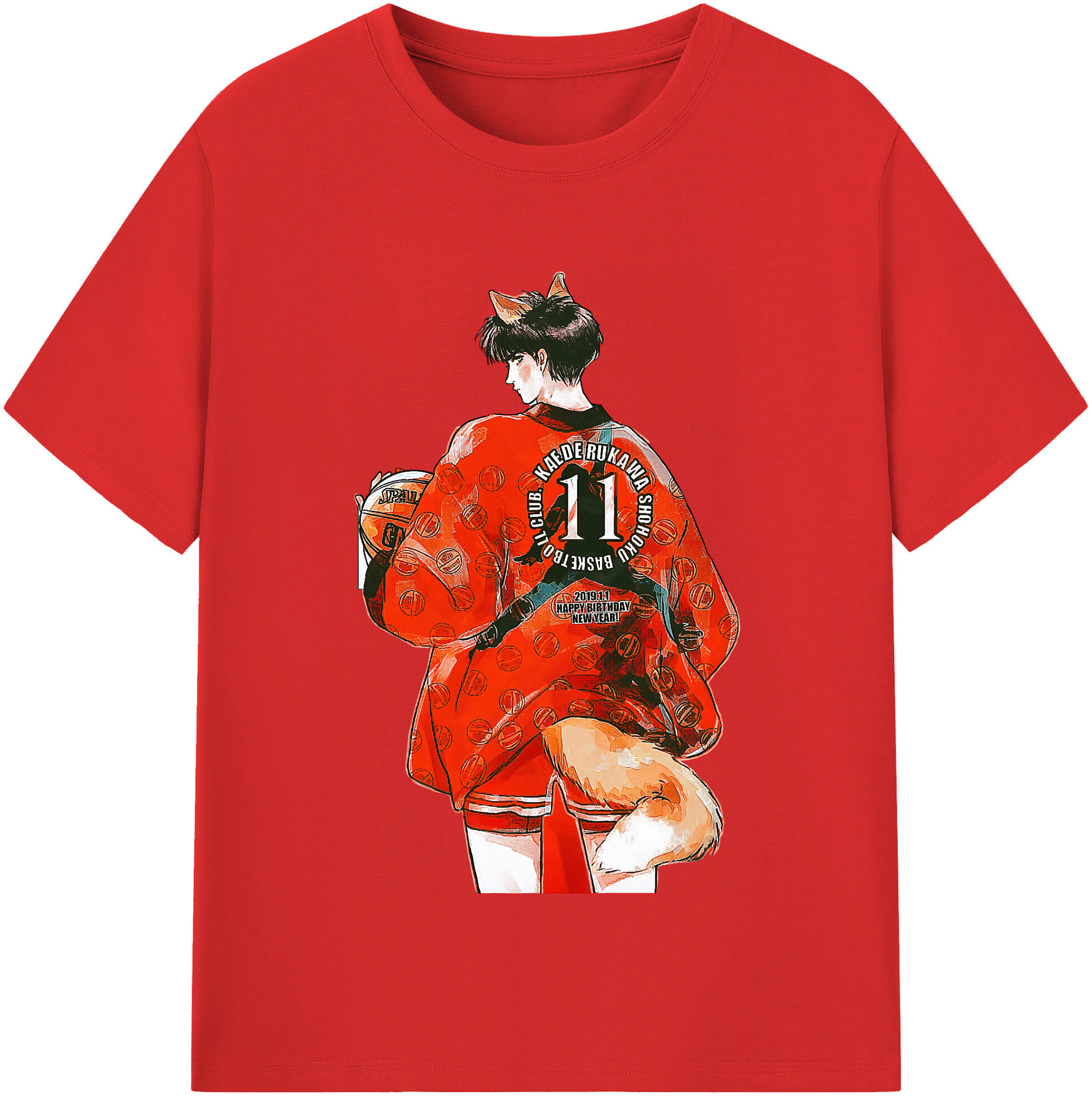 （画像用） SLAM DUNK／スラムダンク レディースカジュアルプリントTシャツ（綿100％）