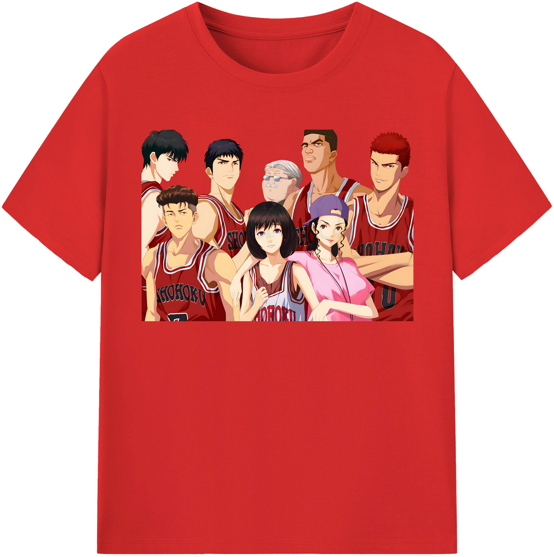 （画像用） SLAM DUNK／スラムダンク レディースカジュアルプリントTシャツ（綿100％）
