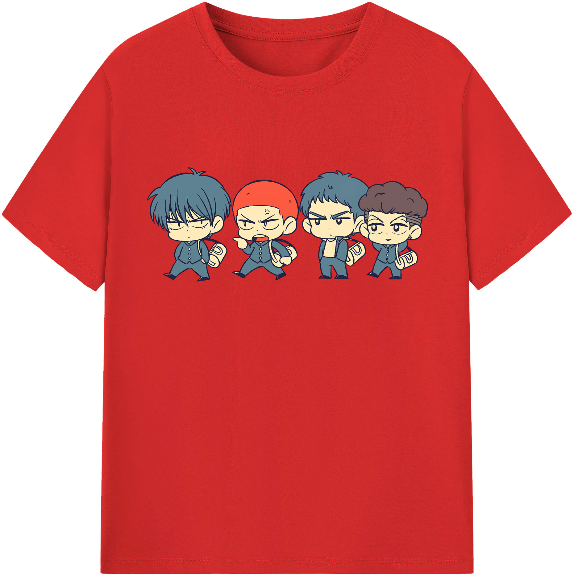 （画像用） SLAM DUNK／スラムダンク レディースカジュアルプリントTシャツ（綿100％）