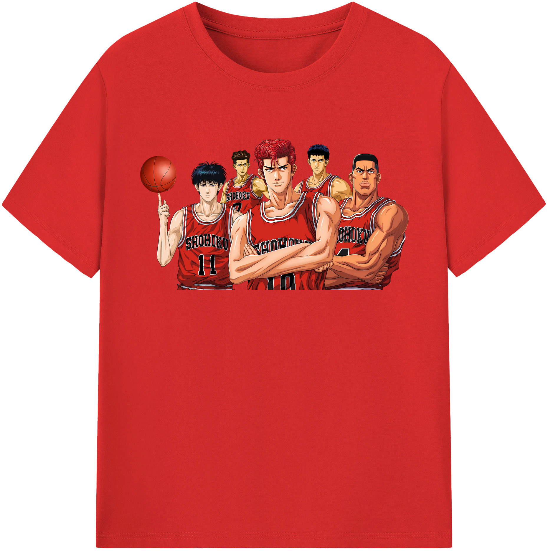 （画像用） SLAM DUNK／スラムダンク レディースカジュアルプリントTシャツ（綿100％）