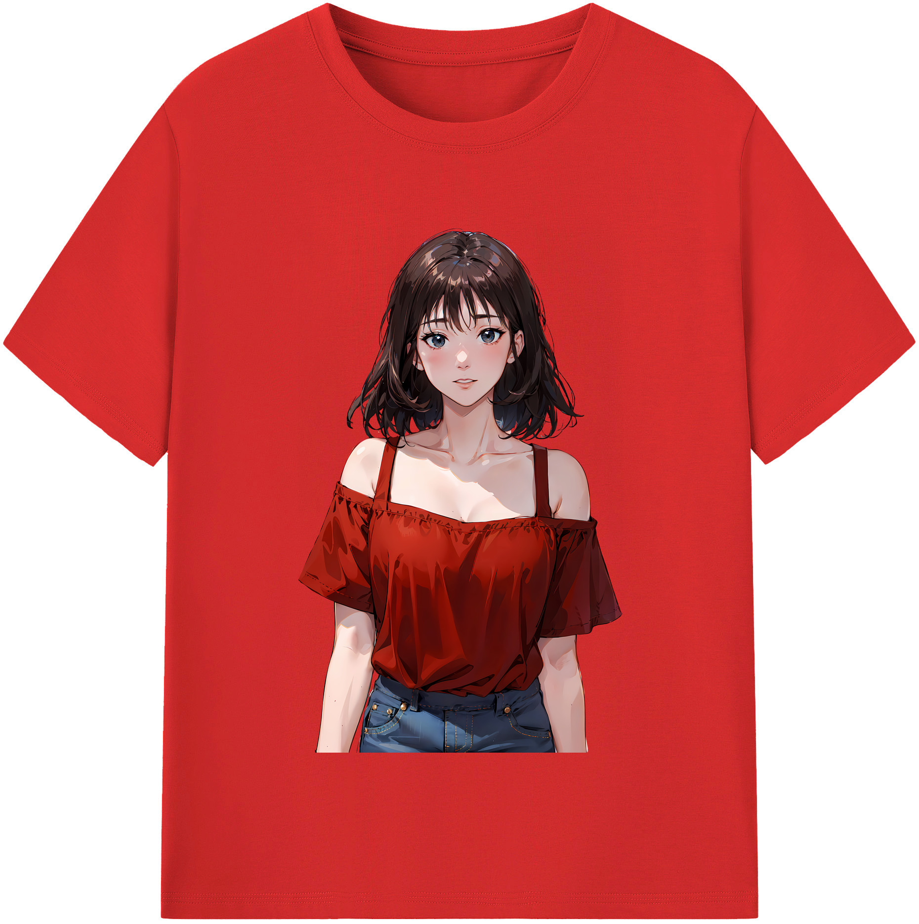 （画像用） SLAM DUNK／スラムダンク レディースカジュアルプリントTシャツ（綿100％）