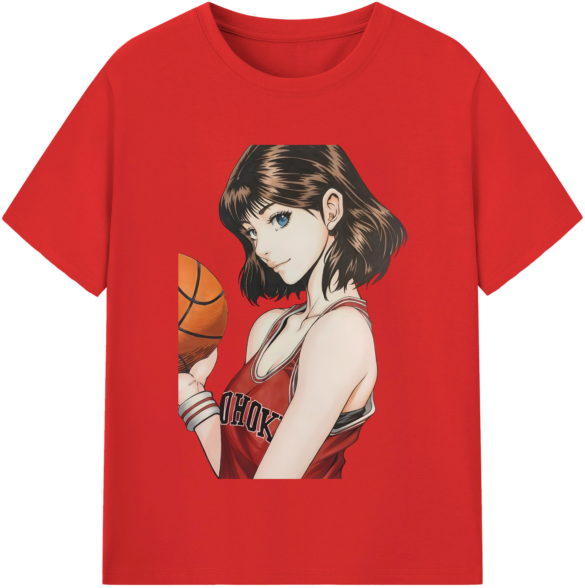 （画像用） SLAM DUNK／スラムダンク レディースカジュアルプリントTシャツ（綿100％）