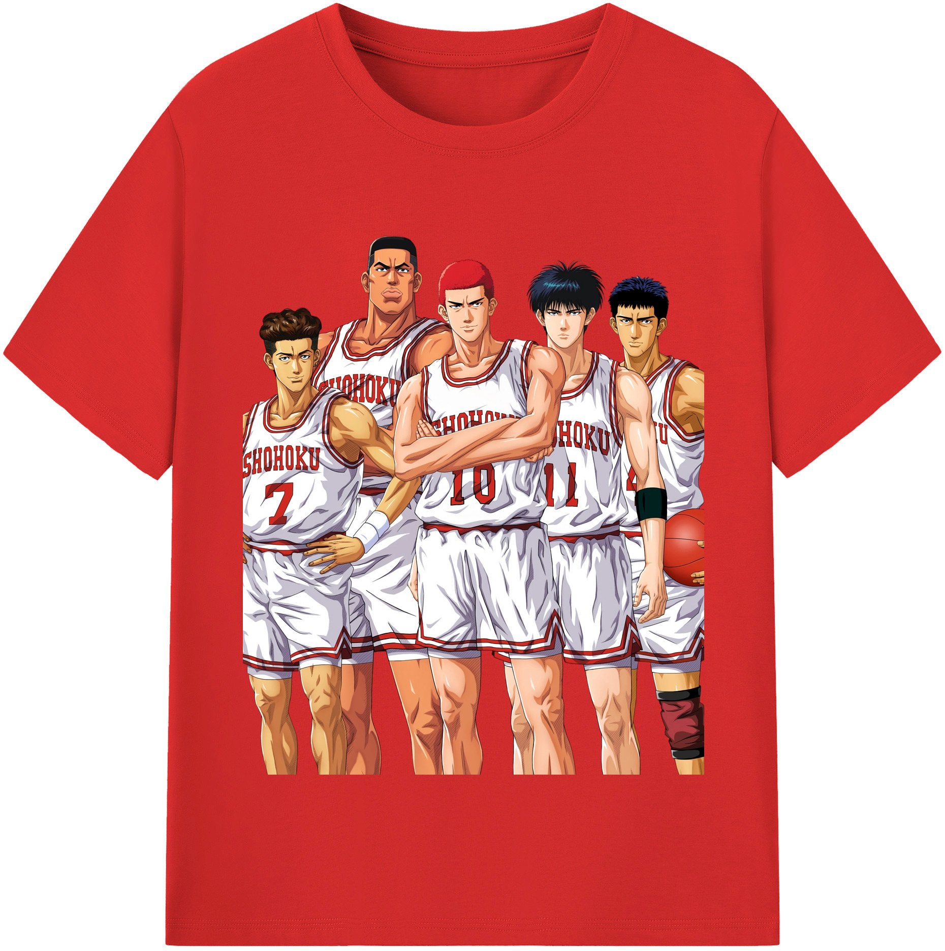 （画像用） SLAM DUNK／スラムダンク レディースカジュアルプリントTシャツ（綿100％）