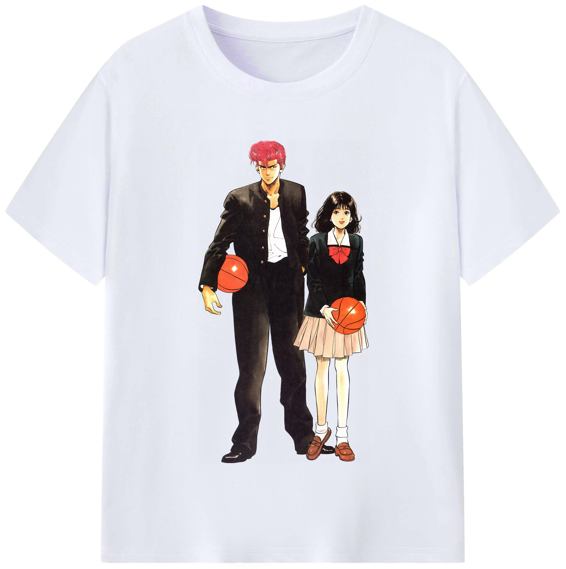 （画像用） SLAM DUNK／スラムダンク レディースカジュアルプリントTシャツ（綿100％）