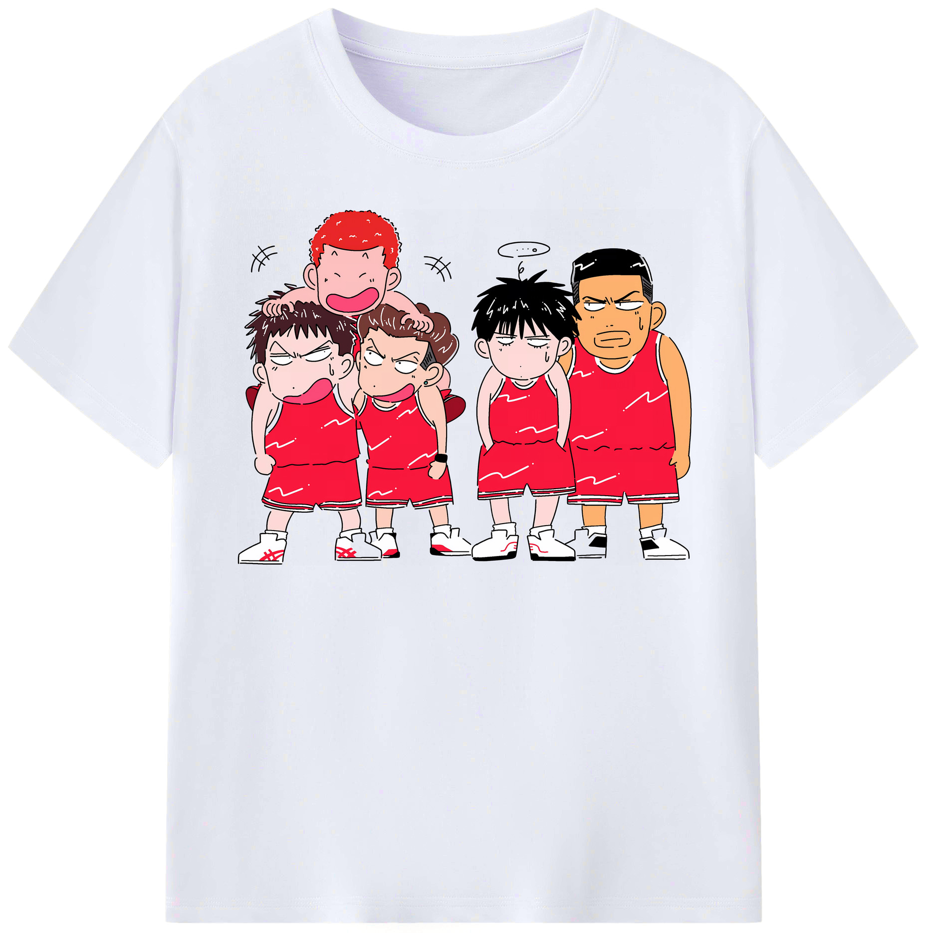 （画像用） SLAM DUNK／スラムダンク レディースカジュアルプリントTシャツ（綿100％）