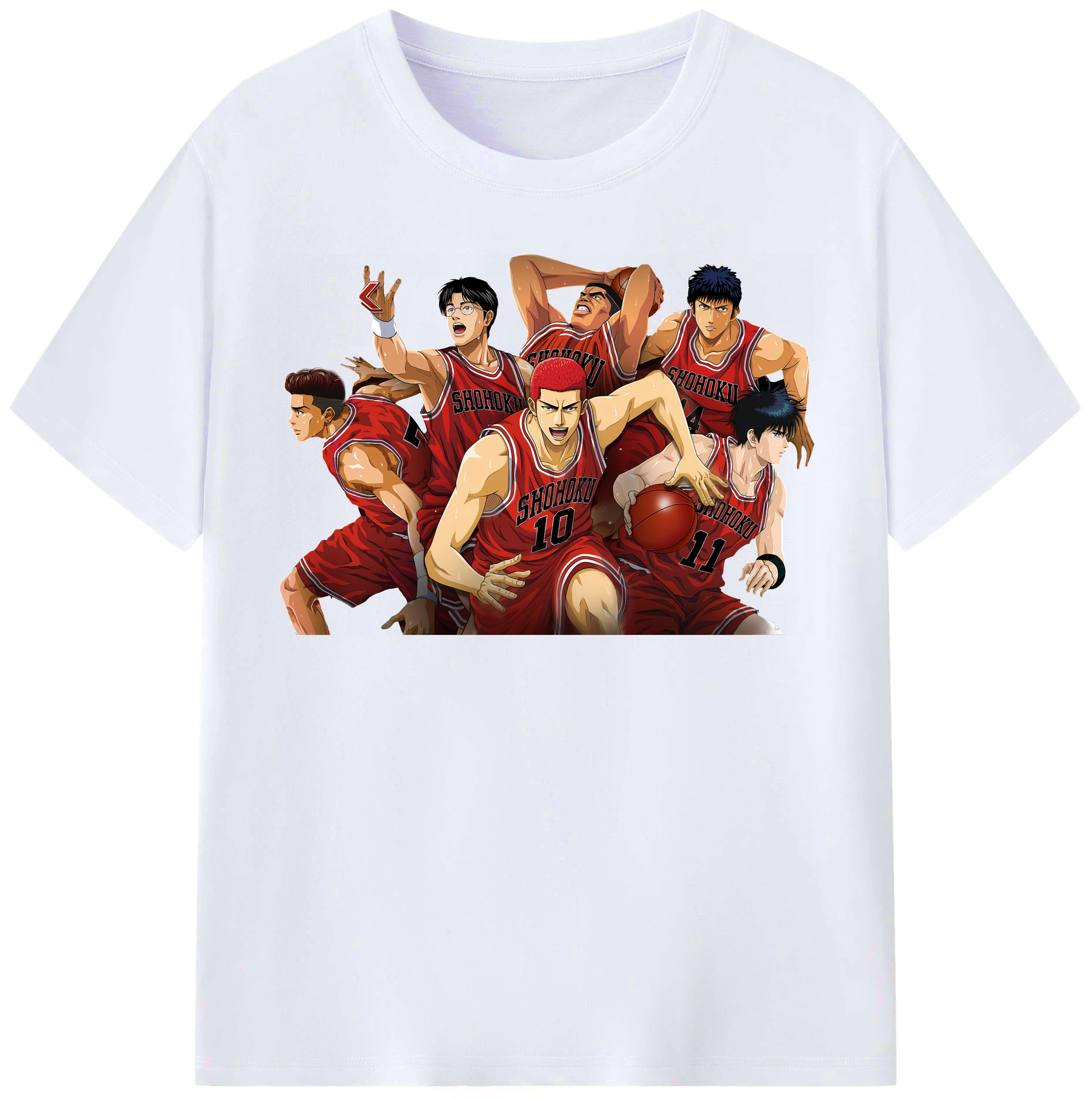 （画像用） SLAM DUNK／スラムダンク レディースカジュアルプリントTシャツ（綿100％）