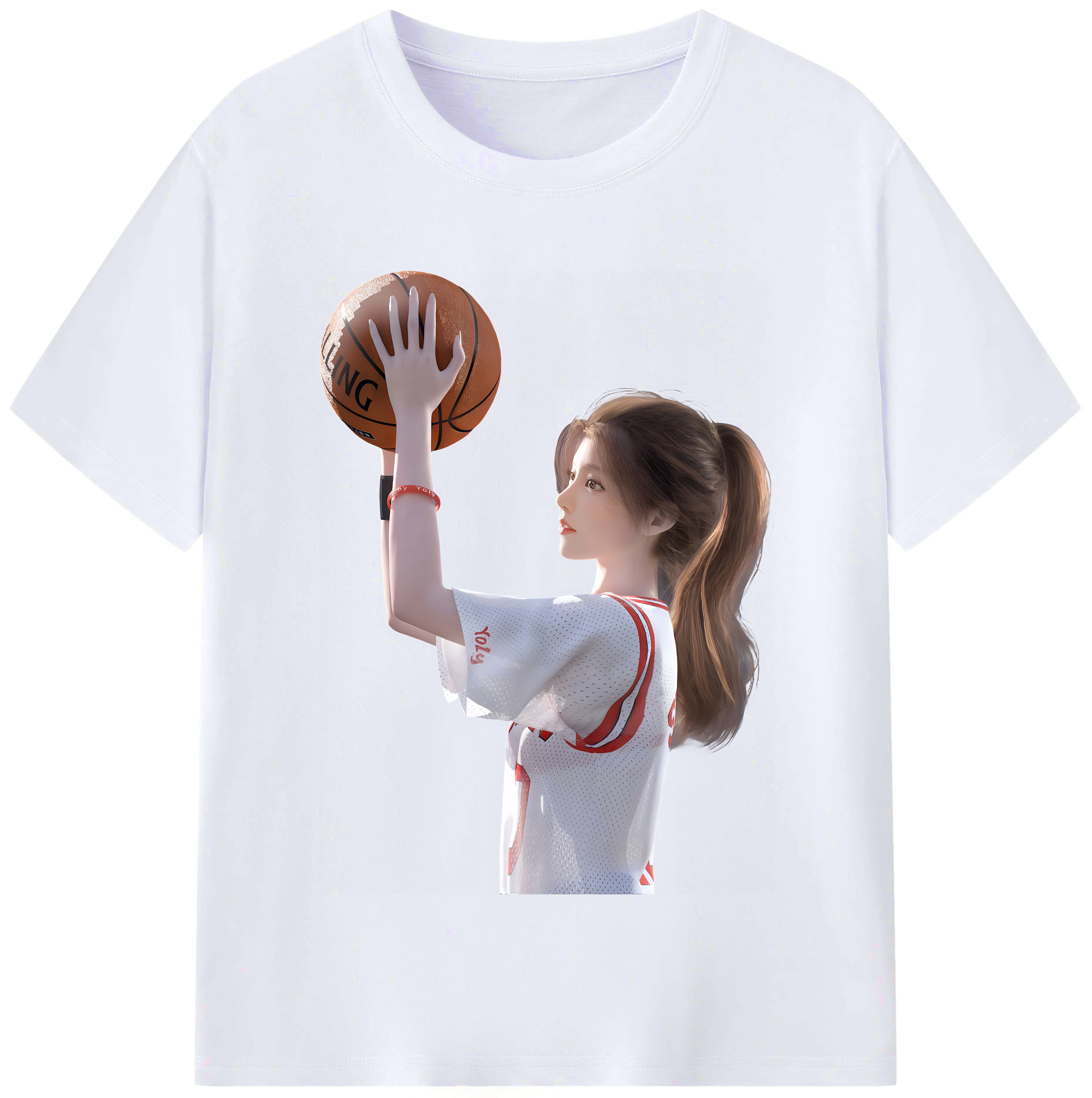 （画像用） SLAM DUNK／スラムダンク レディースカジュアルプリントTシャツ（綿100％）