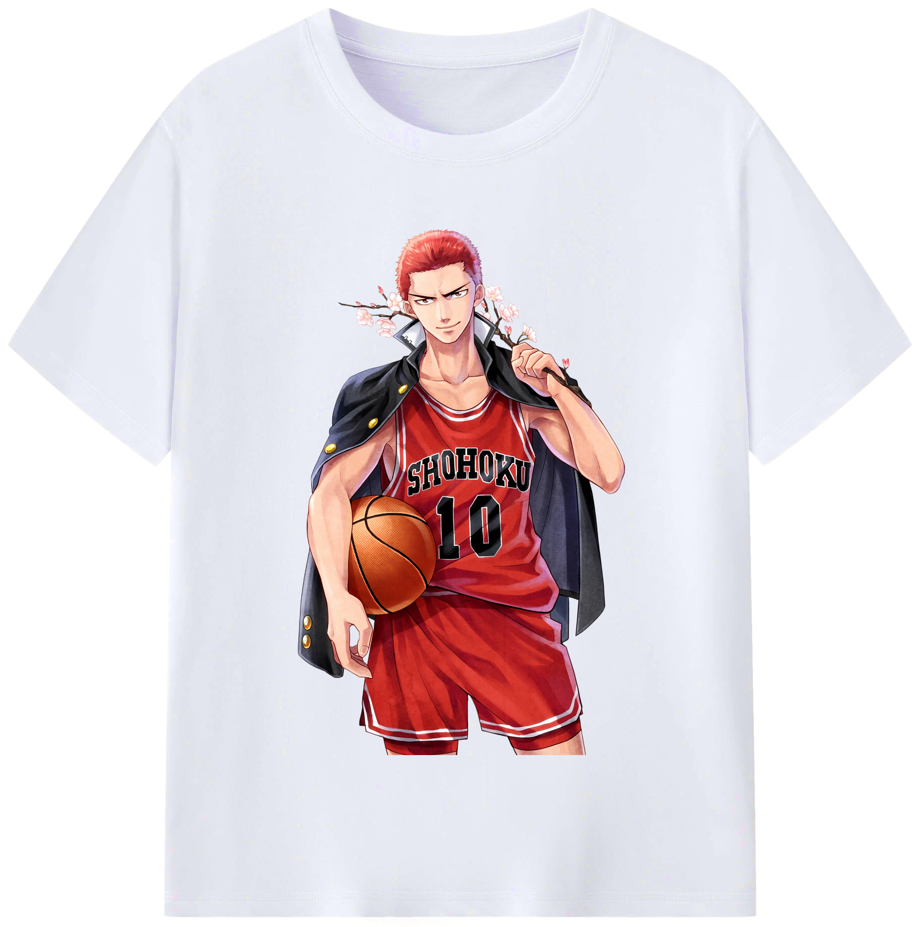 （画像用） SLAM DUNK／スラムダンク レディースカジュアルプリントTシャツ（綿100％）