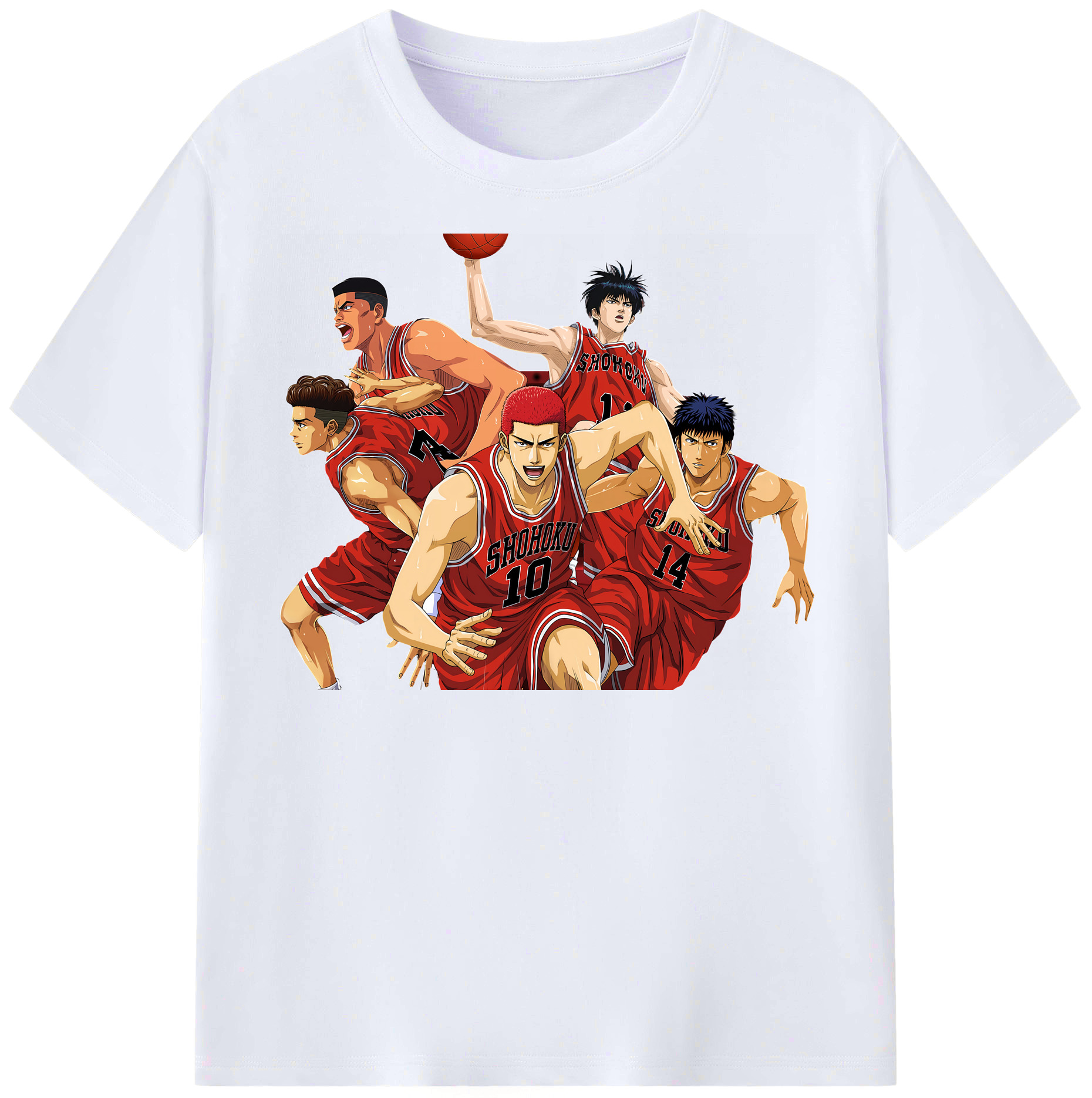 （画像用） SLAM DUNK／スラムダンク レディースカジュアルプリントTシャツ（綿100％）