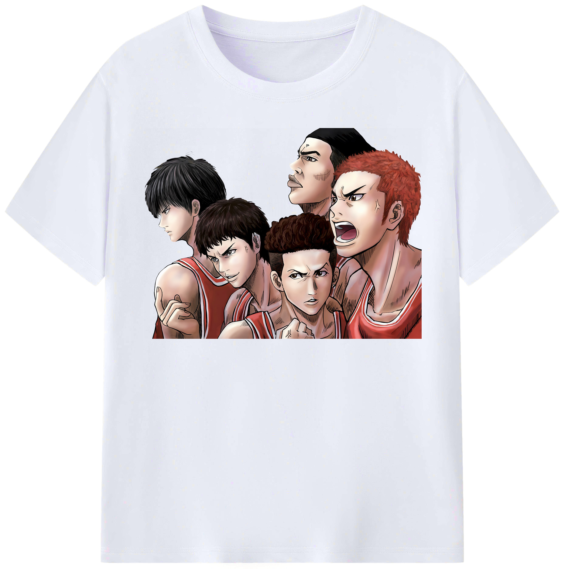 （画像用） SLAM DUNK／スラムダンク レディースカジュアルプリントTシャツ（綿100％）