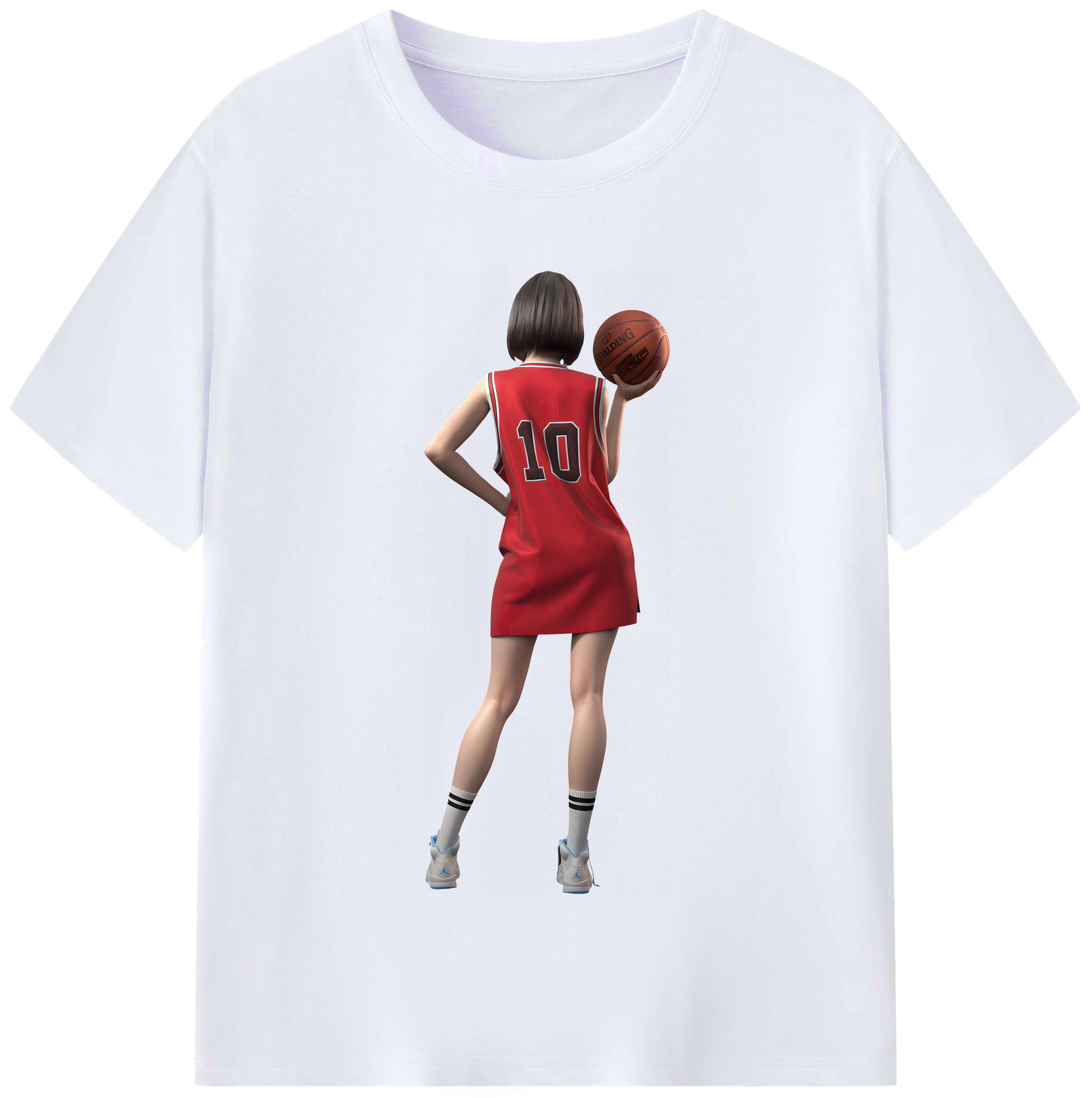 （画像用） SLAM DUNK／スラムダンク レディースカジュアルプリントTシャツ（綿100％）