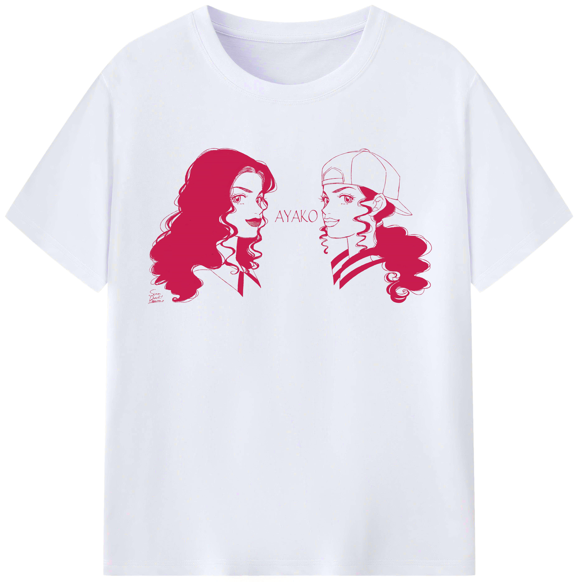 （画像用） SLAM DUNK／スラムダンク レディースカジュアルプリントTシャツ（綿100％）