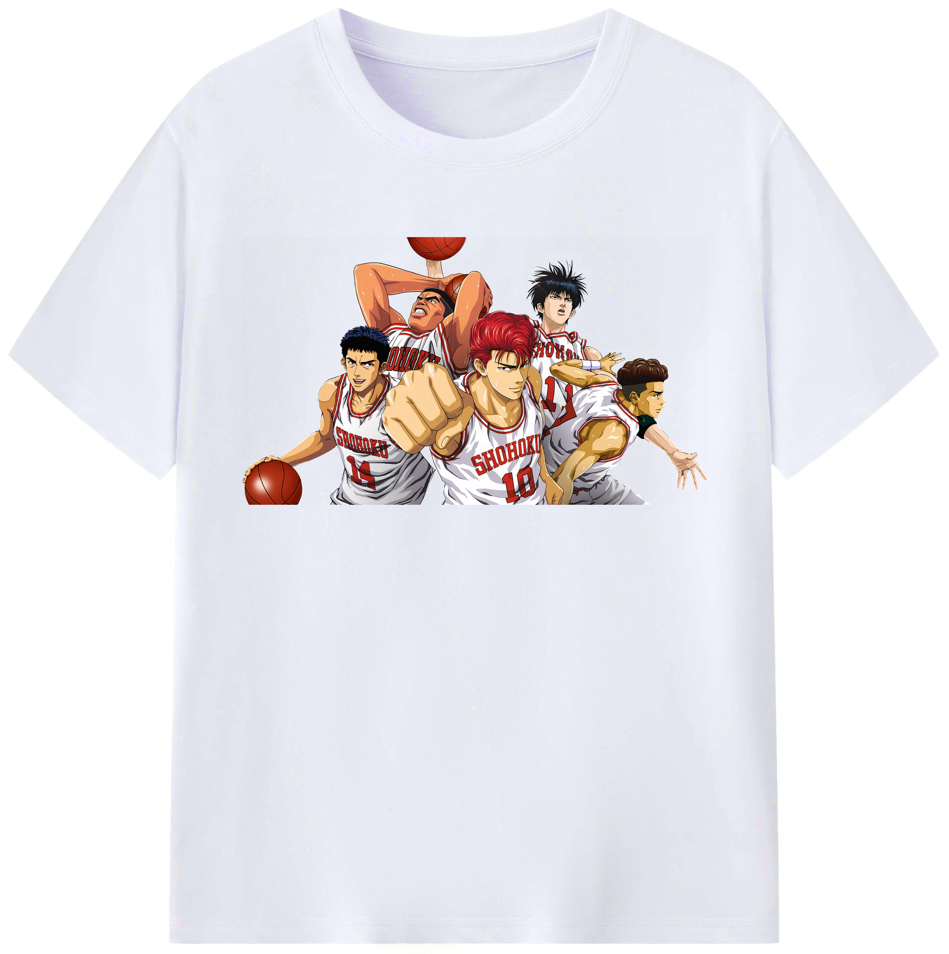 （画像用） SLAM DUNK／スラムダンク レディースカジュアルプリントTシャツ（綿100％）