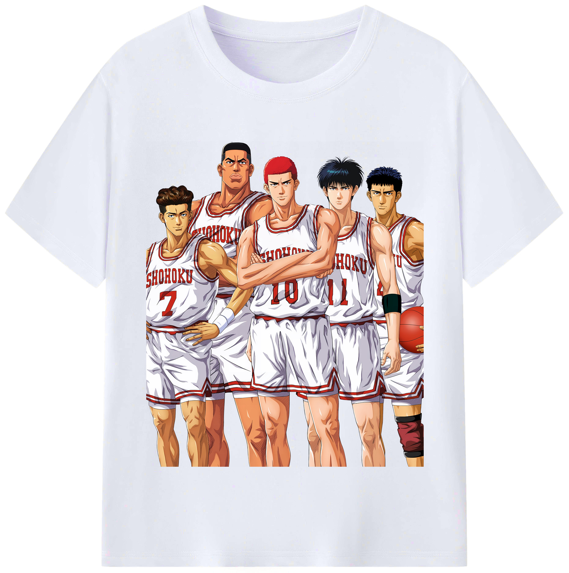 （画像用） SLAM DUNK／スラムダンク レディースカジュアルプリントTシャツ（綿100％）